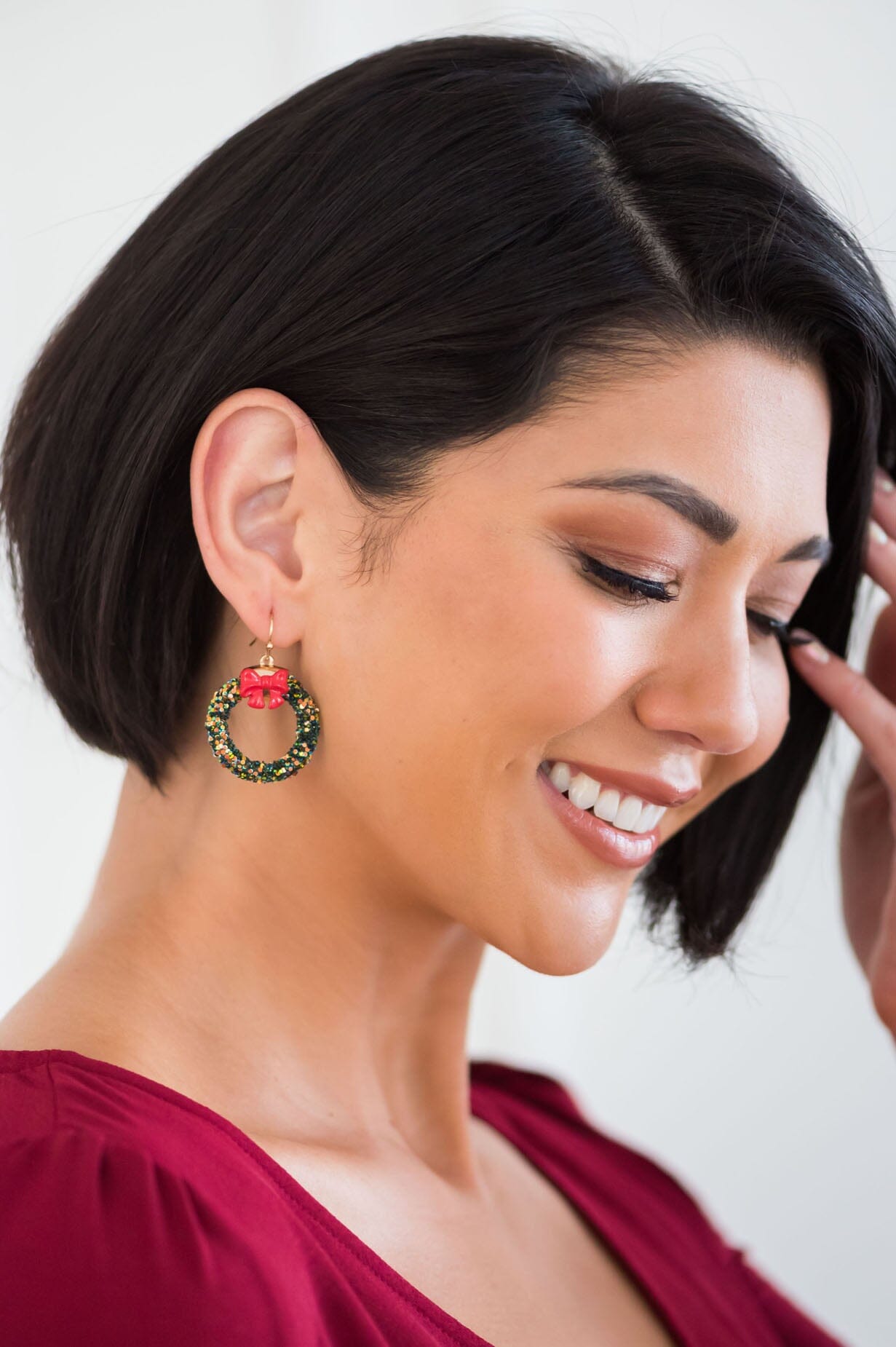 Noel Wreath Earrings Accessories & Shoes Leto Accessories