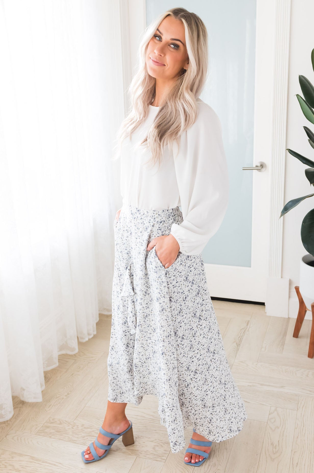 Growing On You Modest Ruffle Skirt Skirts vendor-unknown