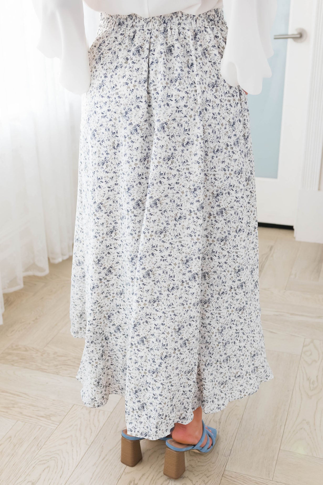 Growing On You Modest Ruffle Skirt Skirts vendor-unknown