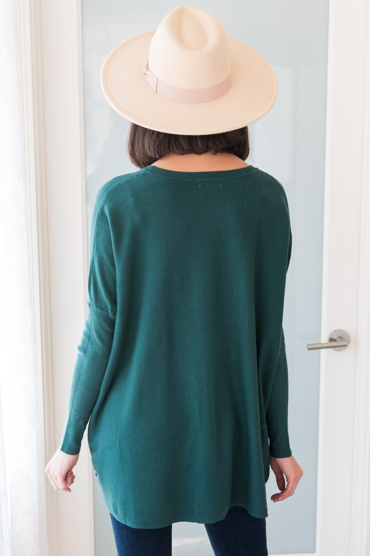 Casual Chic Modest Oversize Sweater Tops vendor-unknown