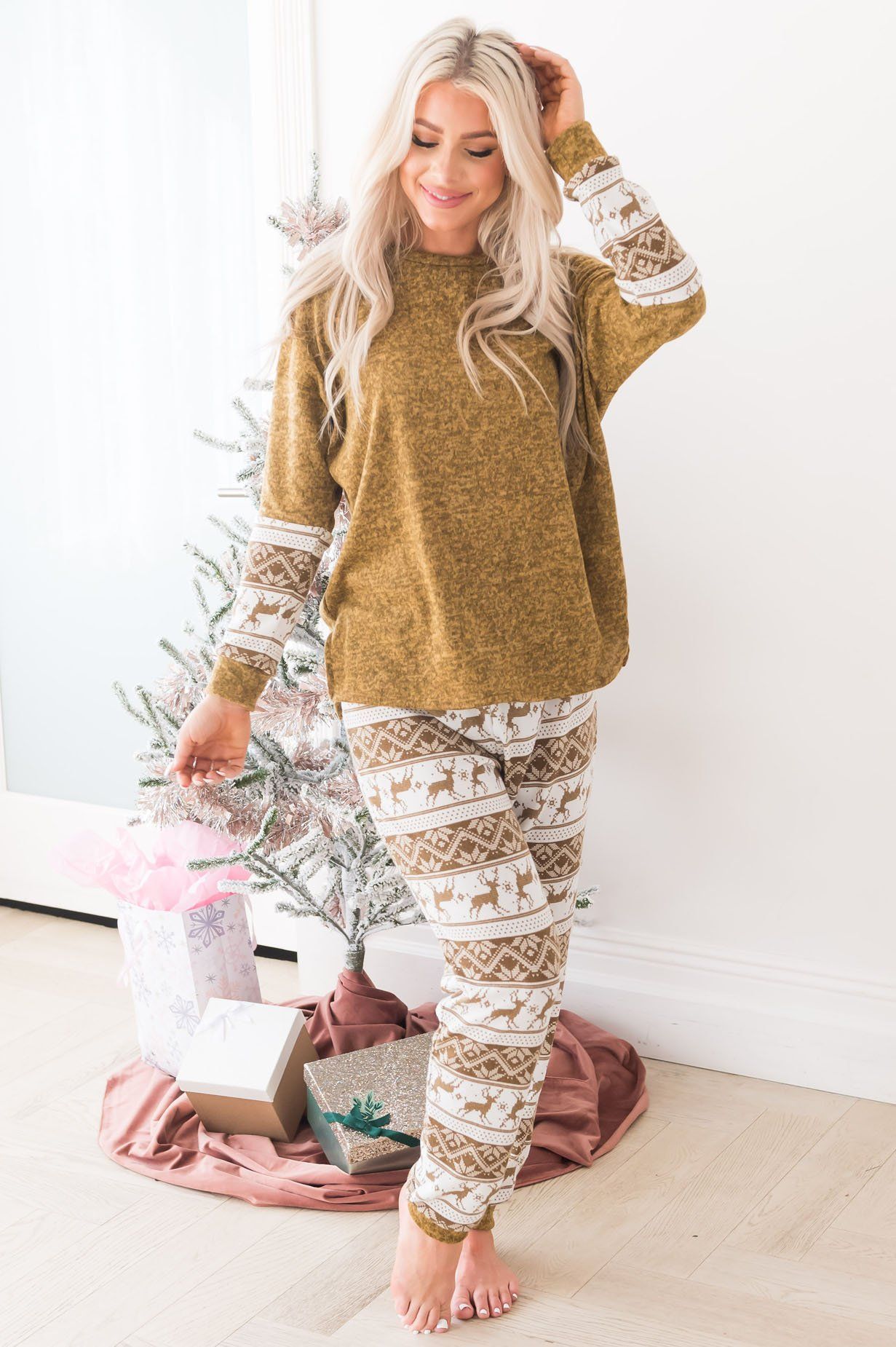 All That Cozy Modest Two Piece Sleeper Modest Dresses vendor-unknown