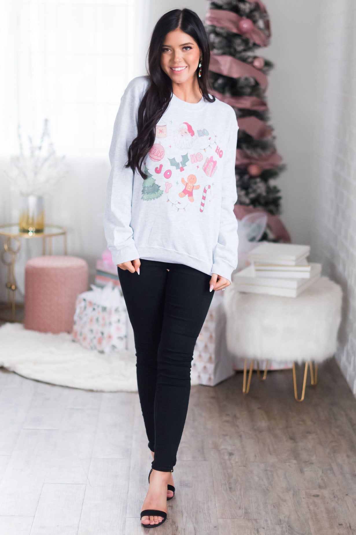 A Classic Christmas Modest Sweatshirt Modest Dresses vendor-unknown