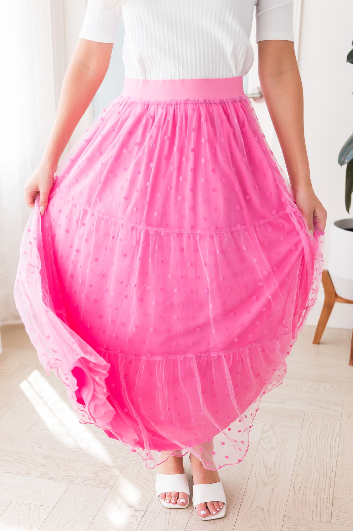 Twirling Beauty Modest Tulle Skirt Skirts vendor-unknown