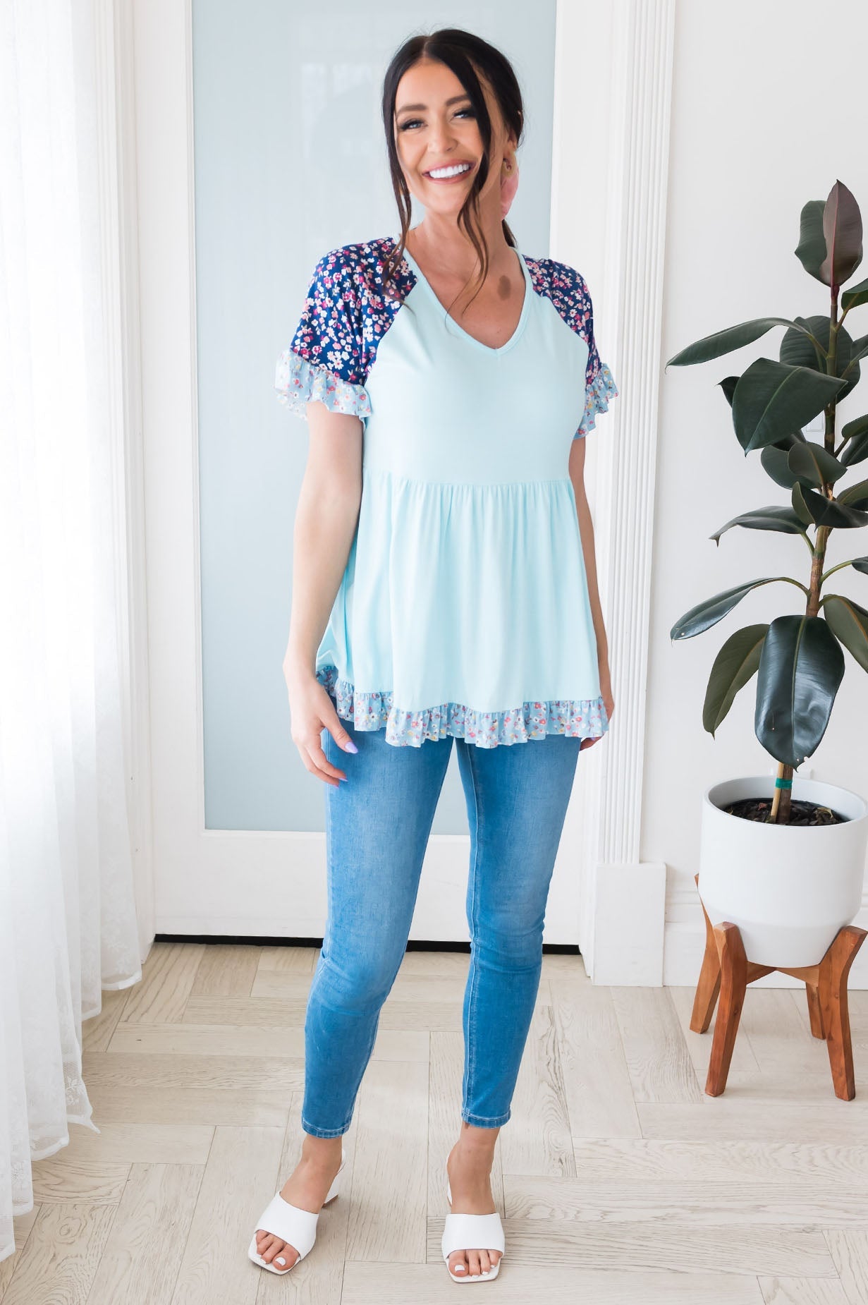 Beautiful Is Inside Modest Top Tops vendor-unknown