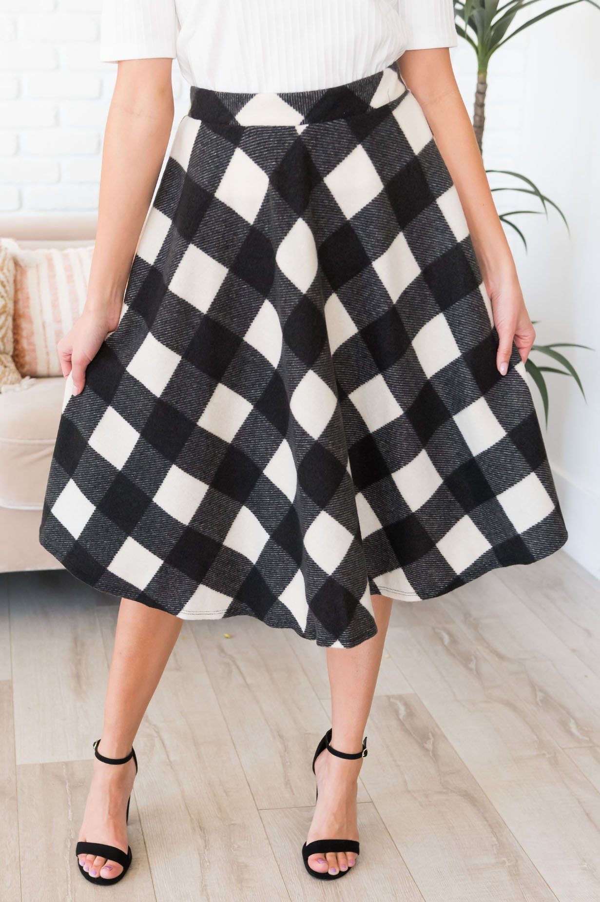 Twirl With Modesty Aline Skirt Skirts vendor-unknown