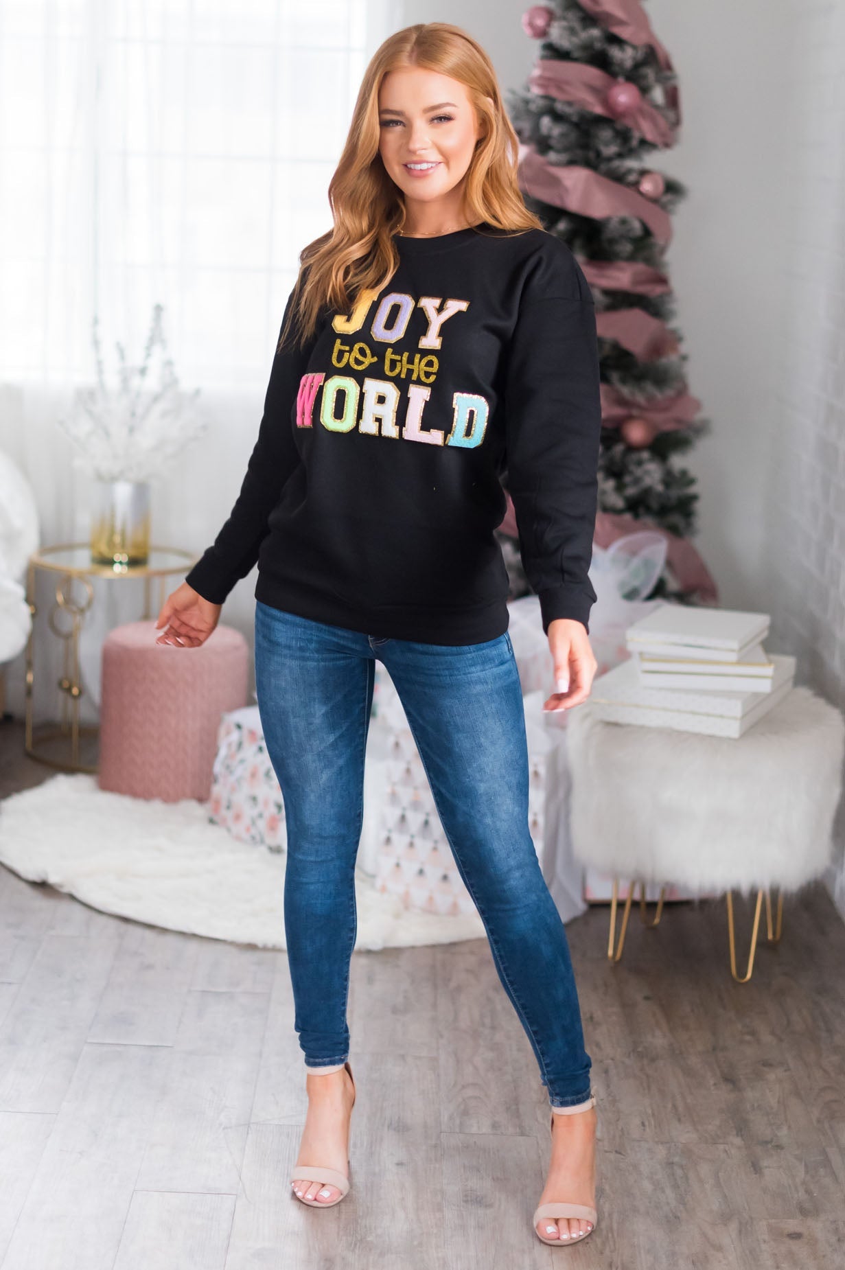 Joy To The World Modest Sweatshirt Modest Dresses vendor-unknown