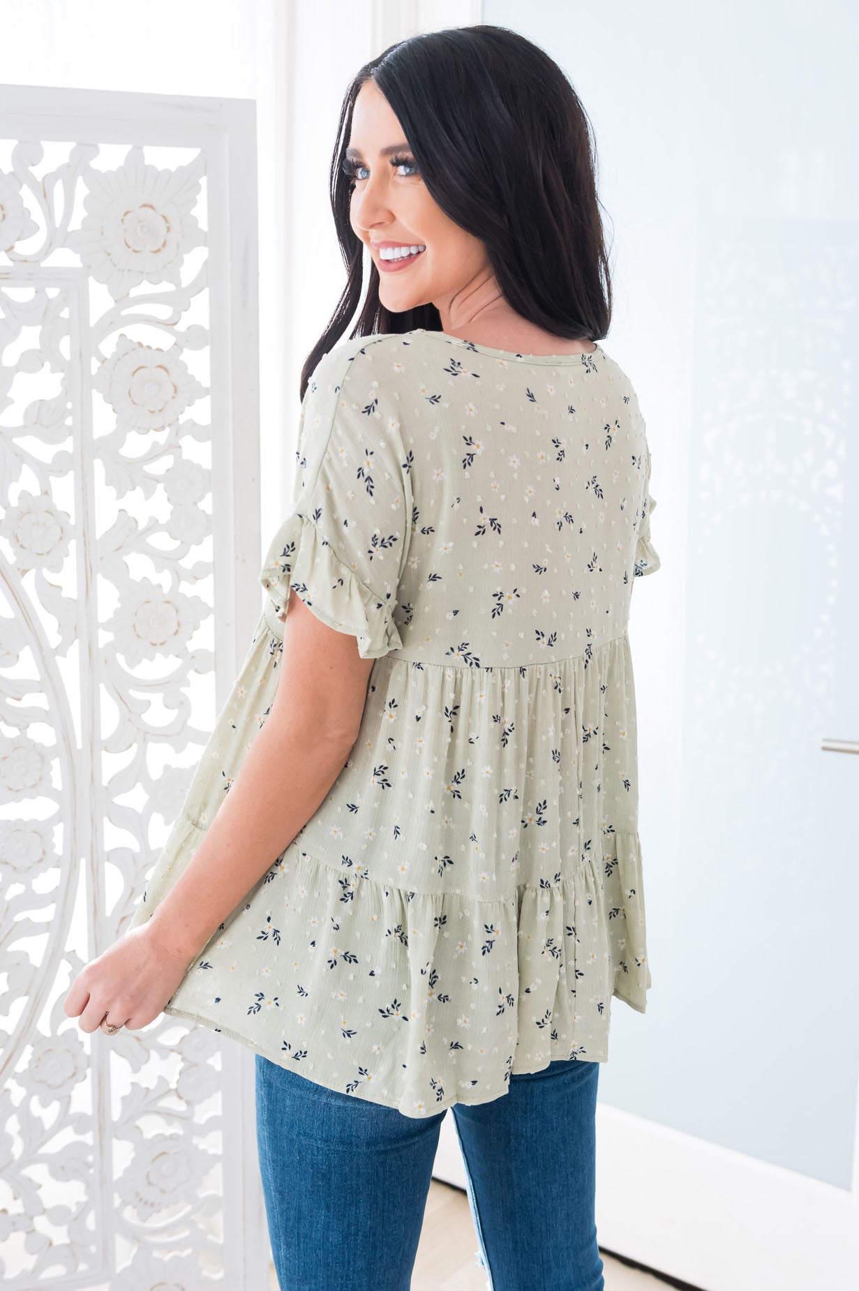 Dainty Daisy Modest Blouse Modest Dresses vendor-unknown