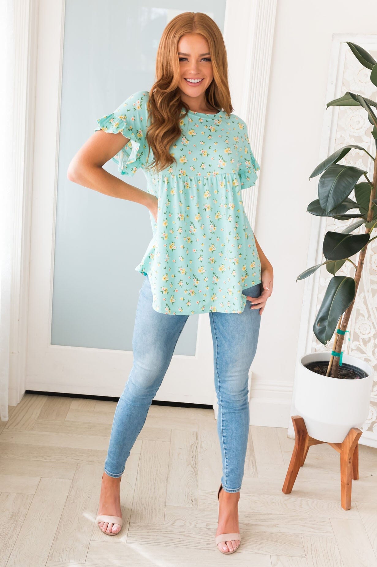 Sweet Blooms Babydoll Top NeeSee's Dresses