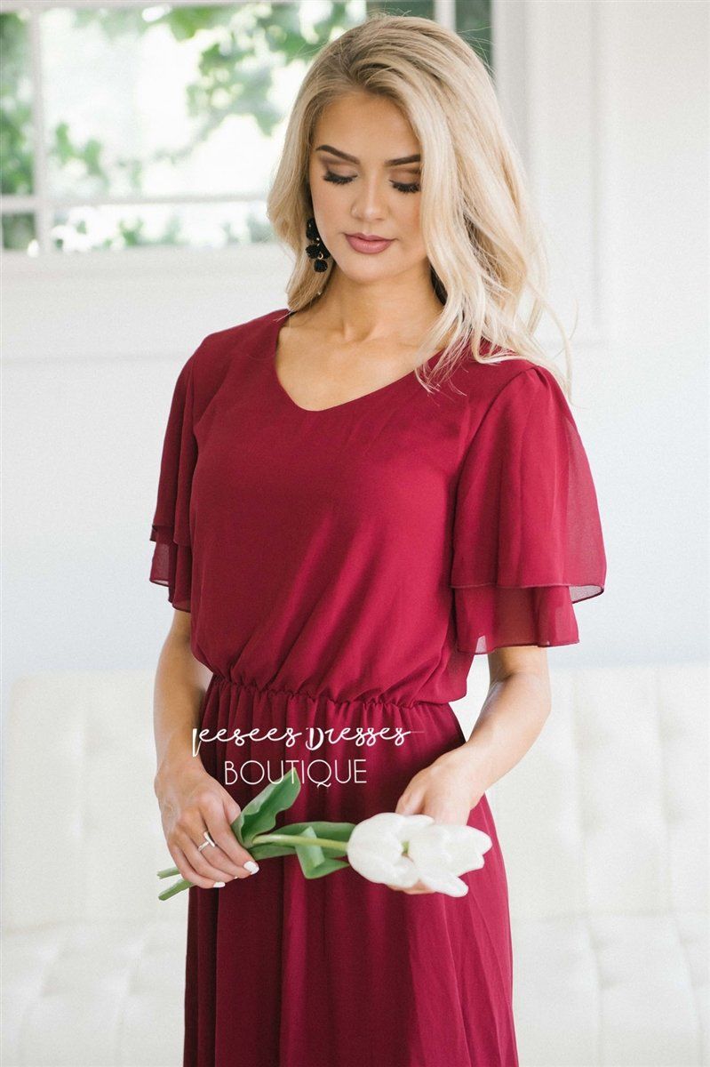 The Claire Chiffon Dress Modest Dresses vendor-unknown