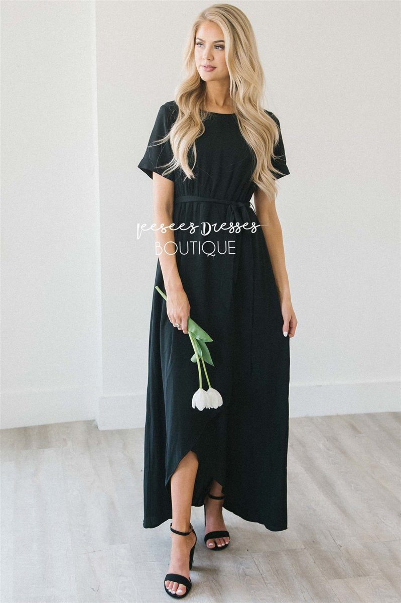 The Maleah Modest Dresses vendor-unknown Black S