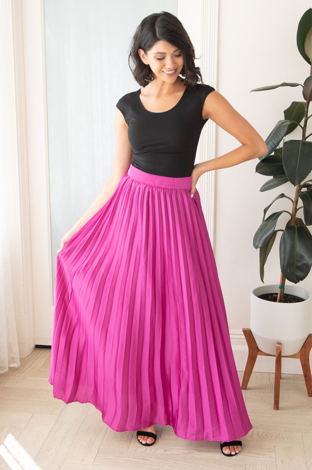 Reaching For The Stars Modest Maxi Skirt Skirts vendor-unknown