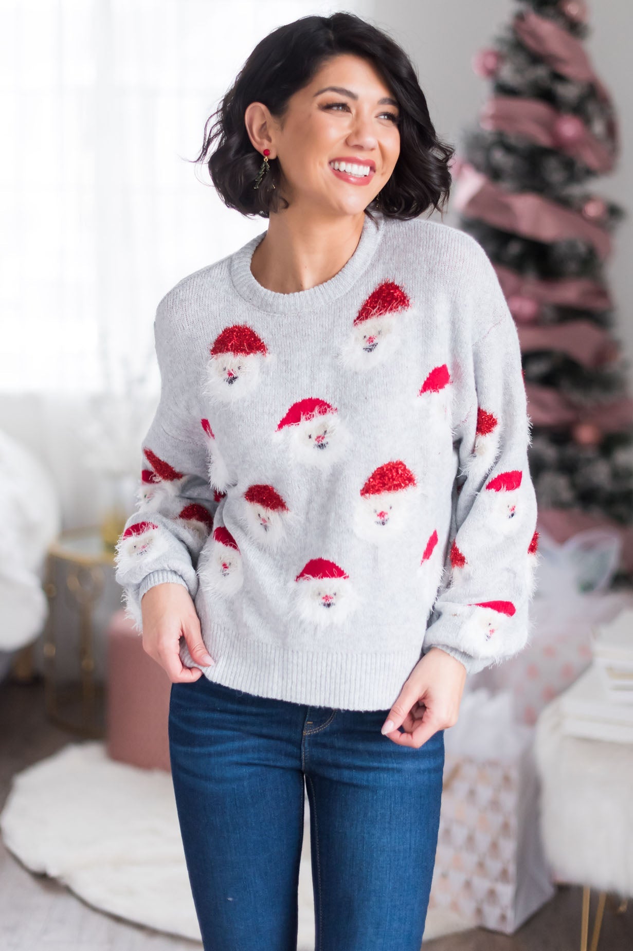 Santa's Little Helper Modest Sweater Modest Dresses vendor-unknown