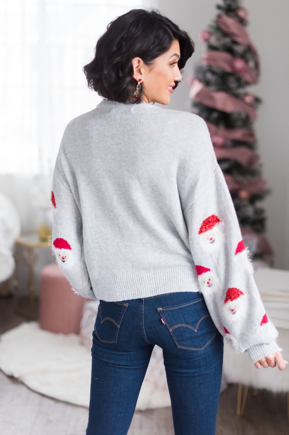 Santa's Little Helper Modest Sweater Modest Dresses vendor-unknown