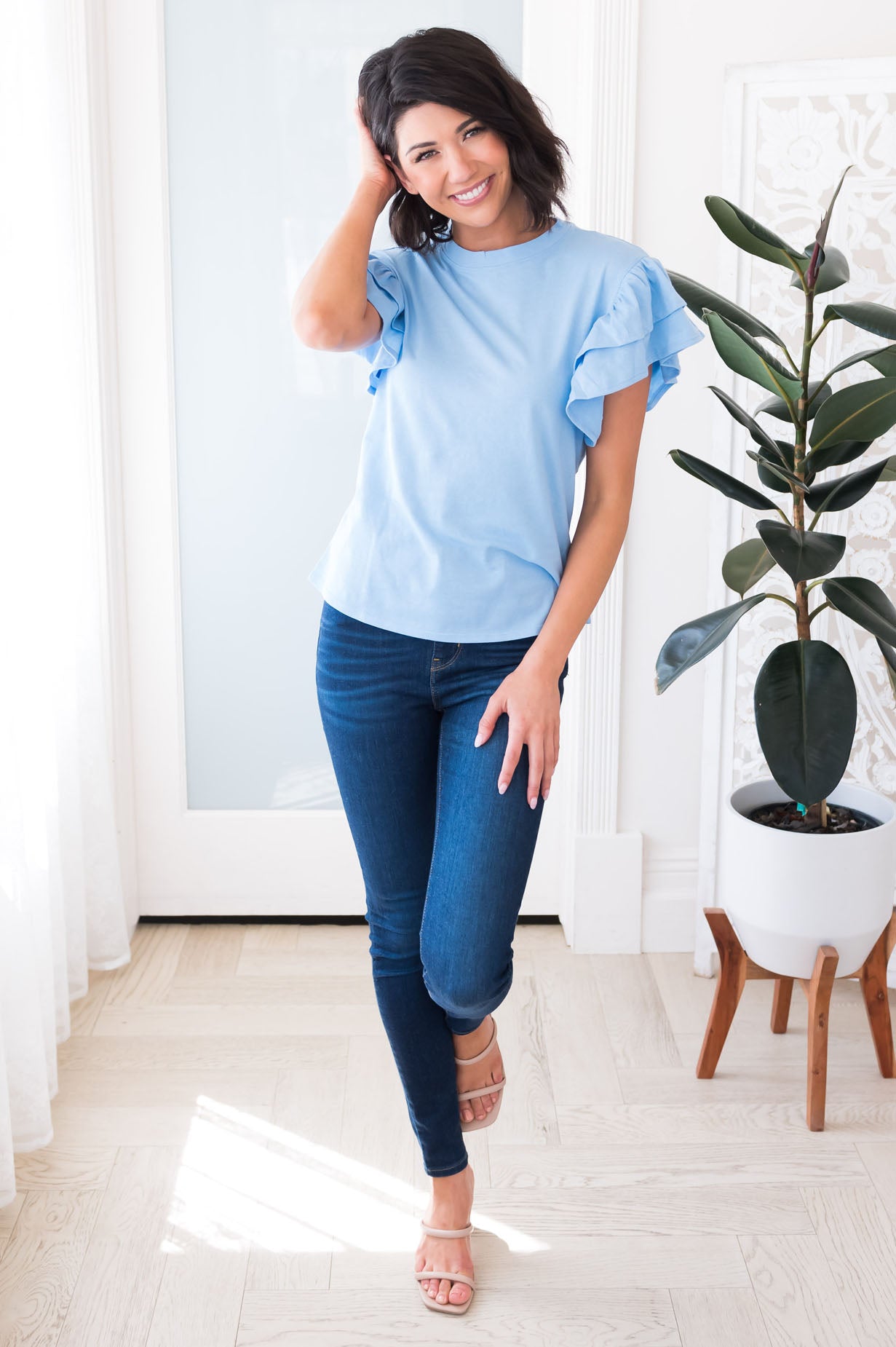 Summer Awaits Modest Top Tops vendor-unknown