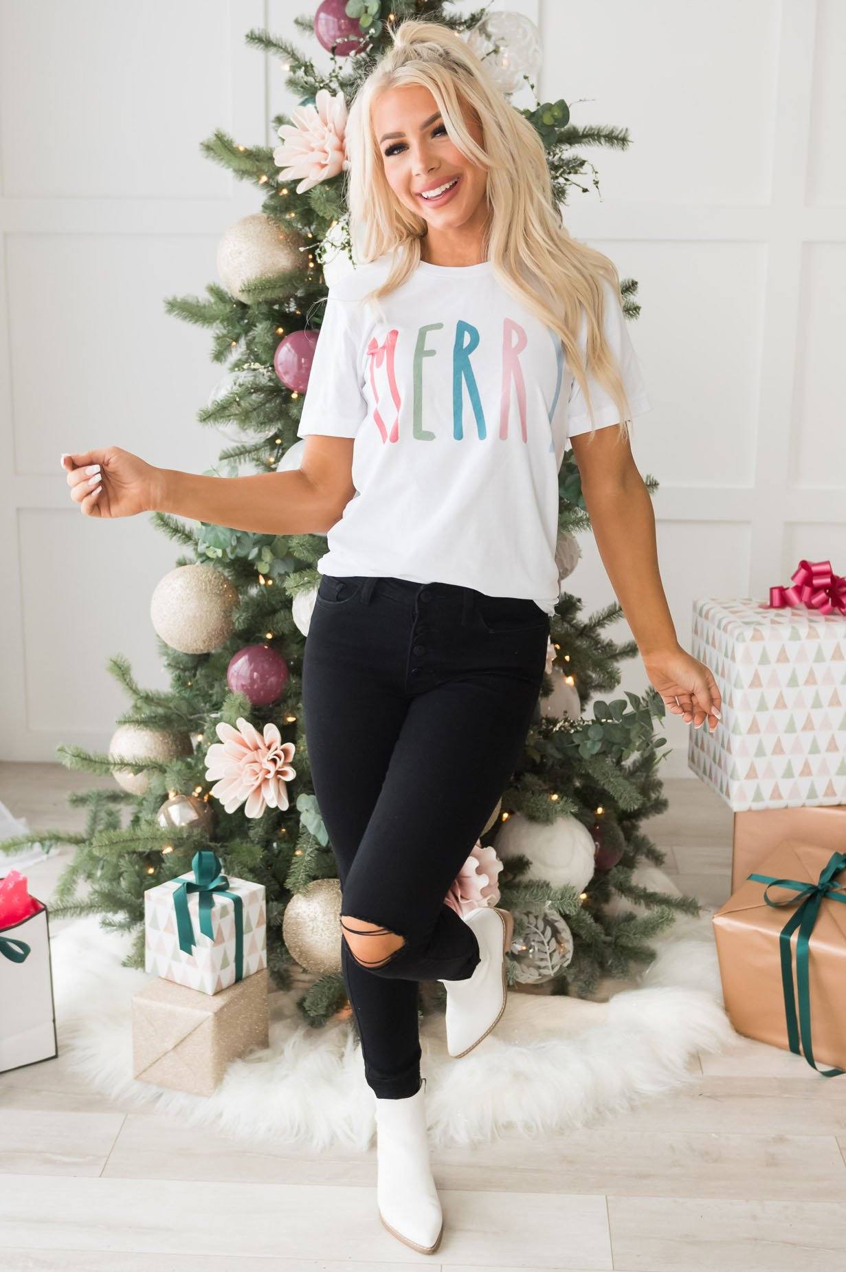 Merry Modest Tee Modest Dresses vendor-unknown