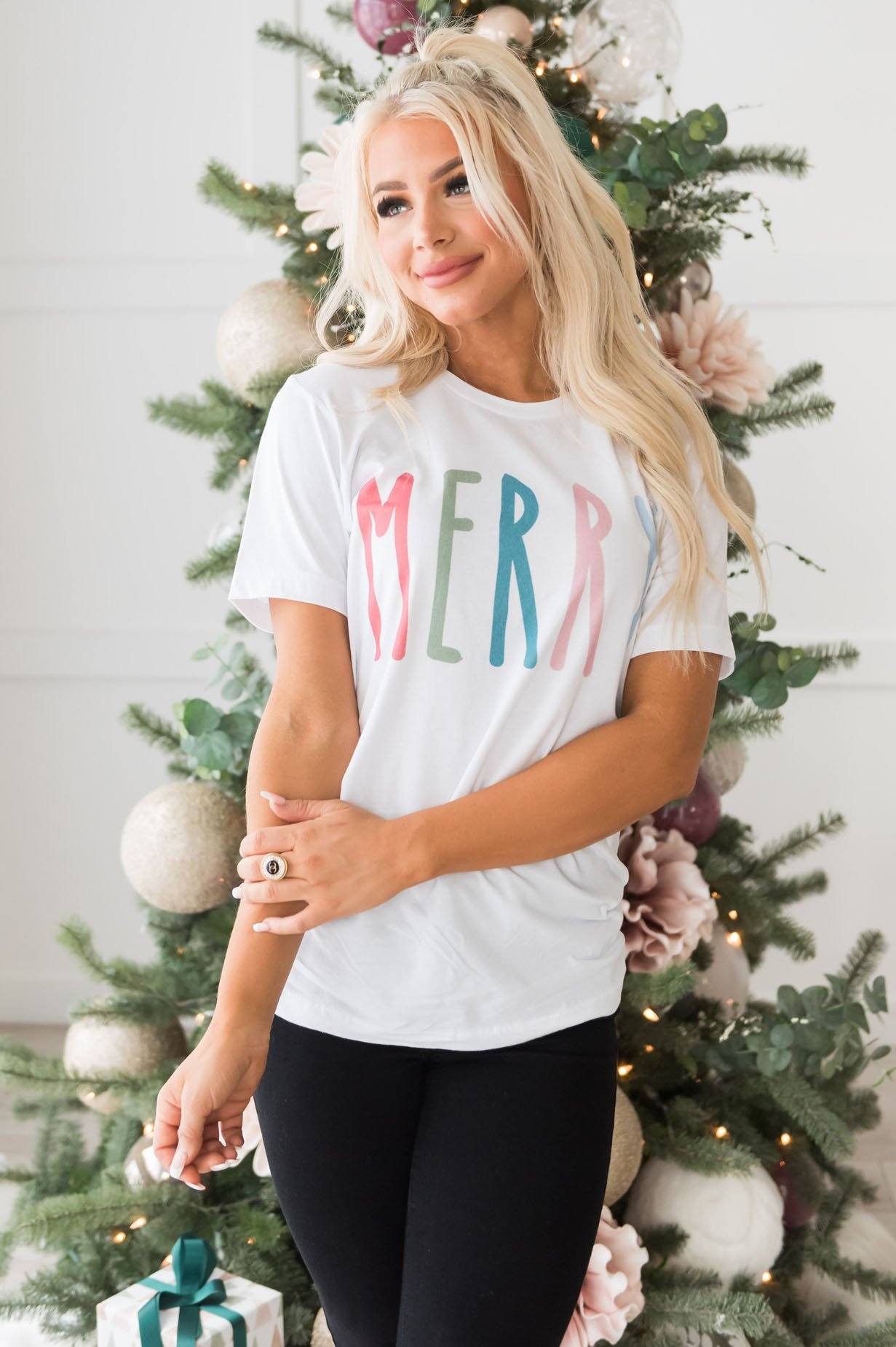 Merry Modest Tee Modest Dresses vendor-unknown