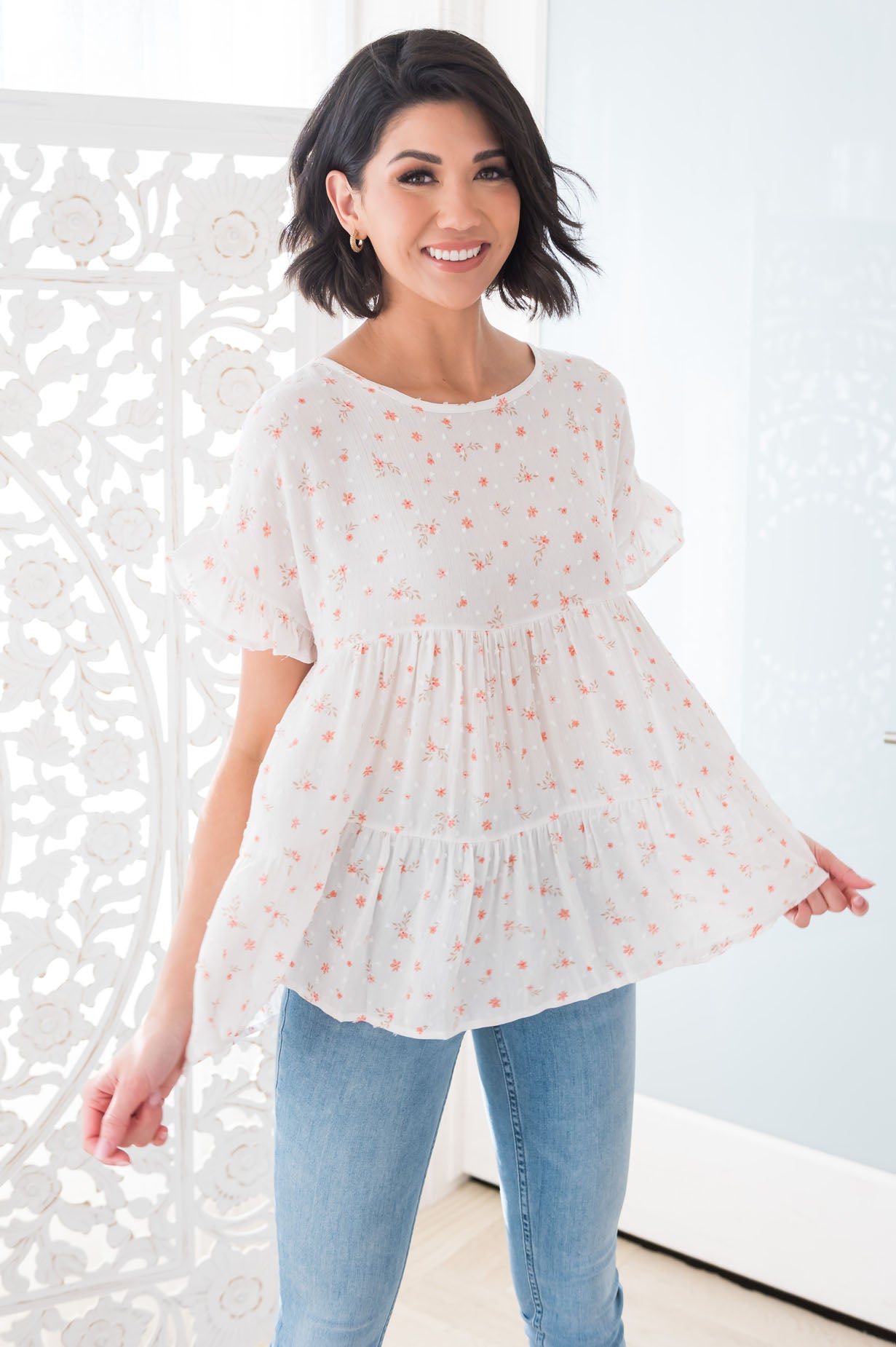 Dainty Daisy Modest Blouse Modest Dresses vendor-unknown