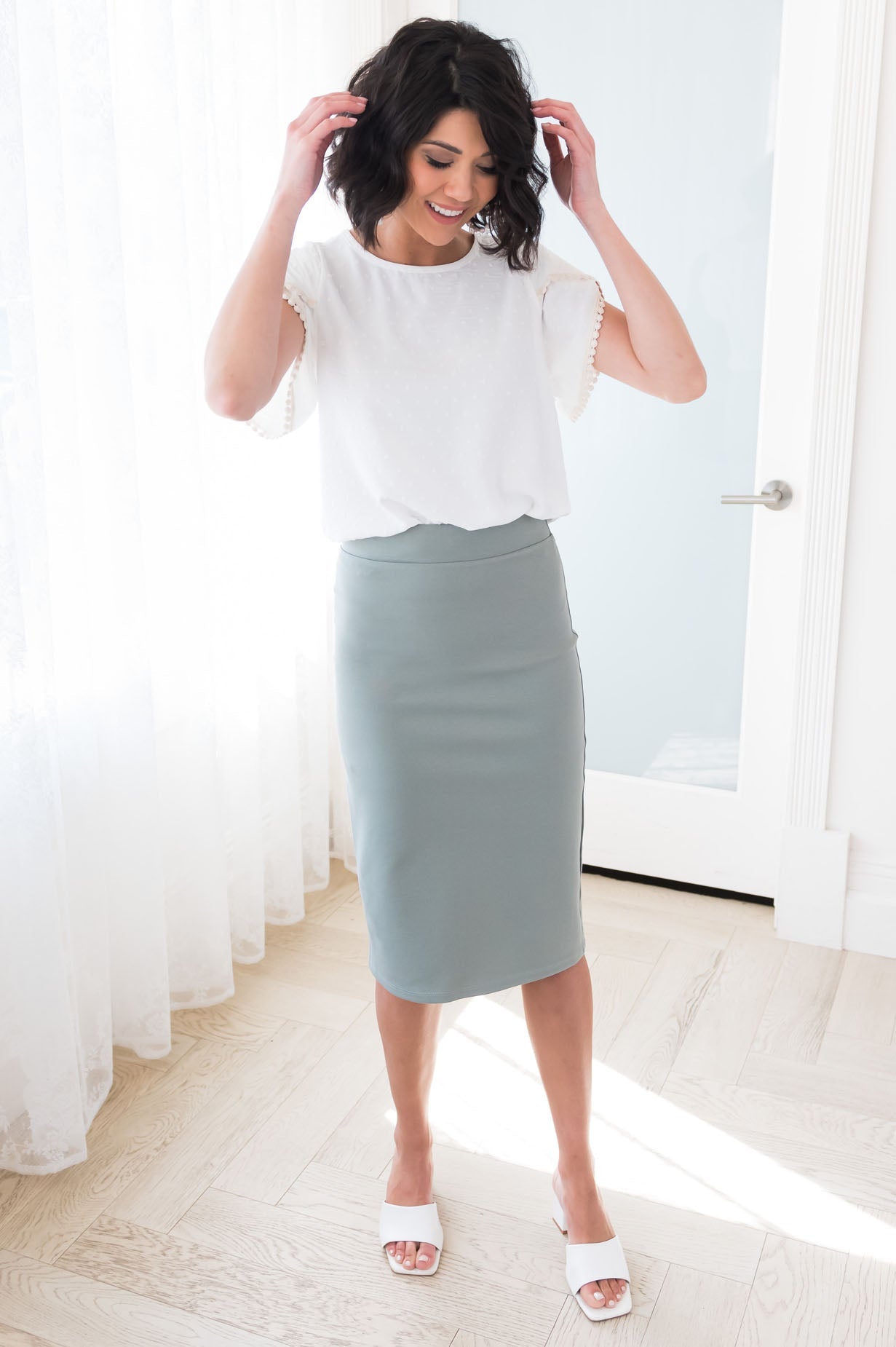 Perfect Fit Modest Pencil Skirt Skirts vendor-unknown