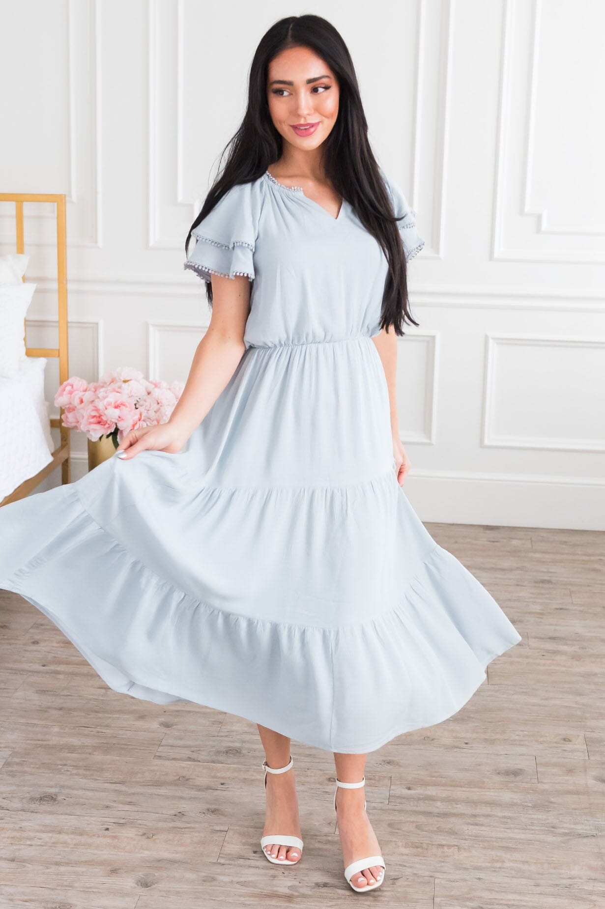 The Birgit Modest Tier Dress