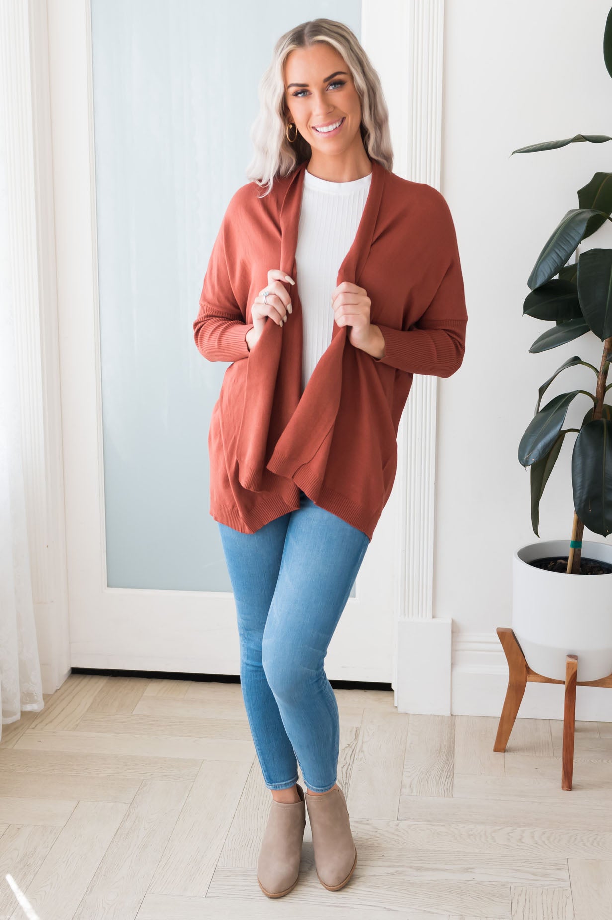 Admired Always Modest Cardigan Tops vendor-unknown