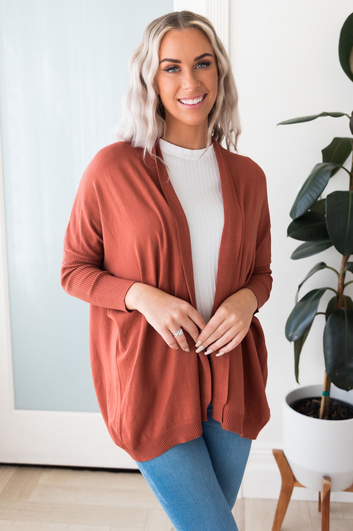 Admired Always Modest Cardigan Tops vendor-unknown