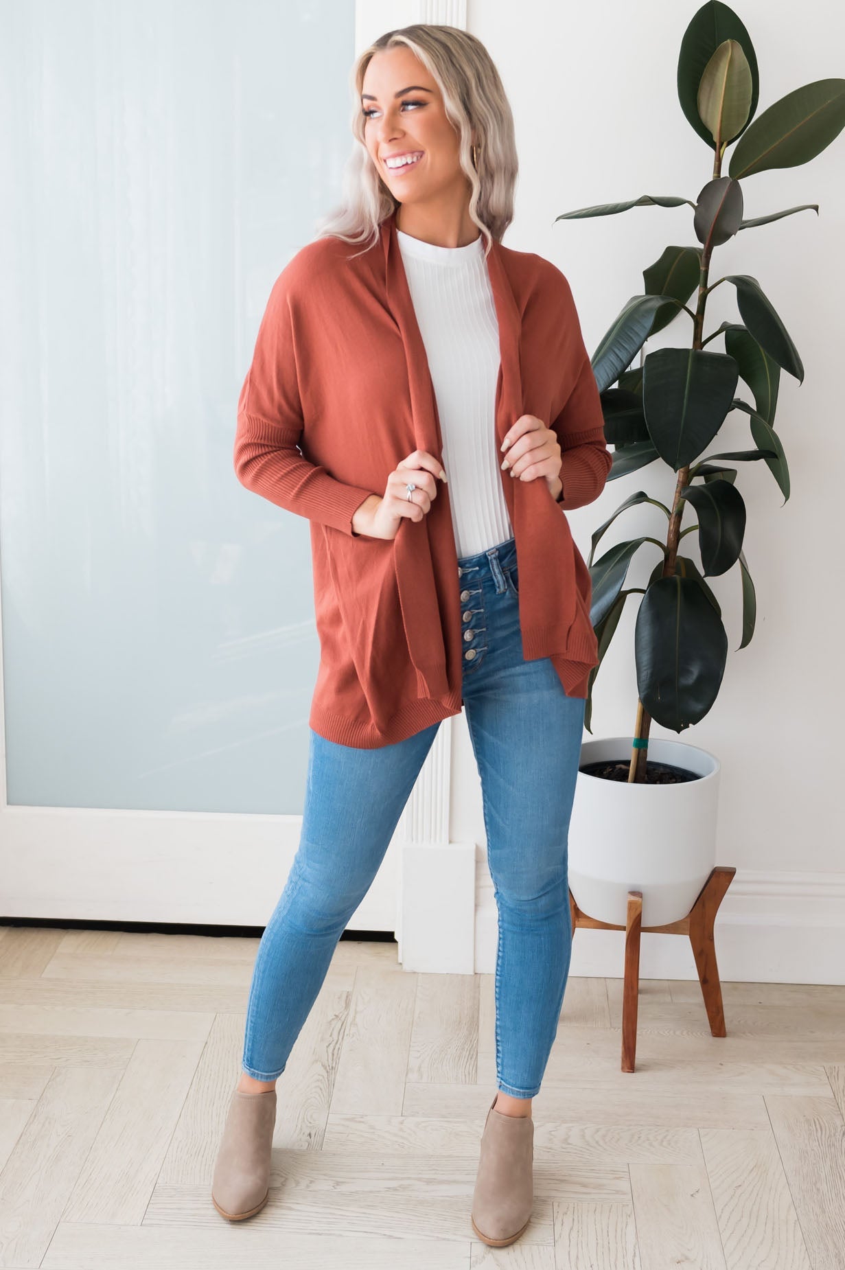 Admired Always Modest Cardigan Tops vendor-unknown