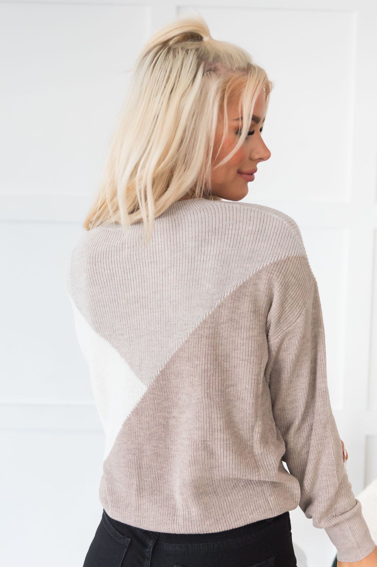 All About The Neutrals Modest Sweater Tops vendor-unknown