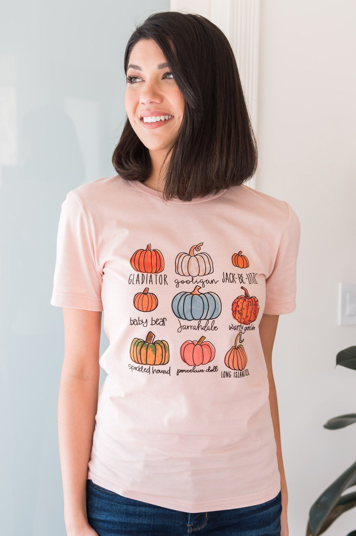 Variety Pumpkin Tee Modest Dresses vendor-unknown