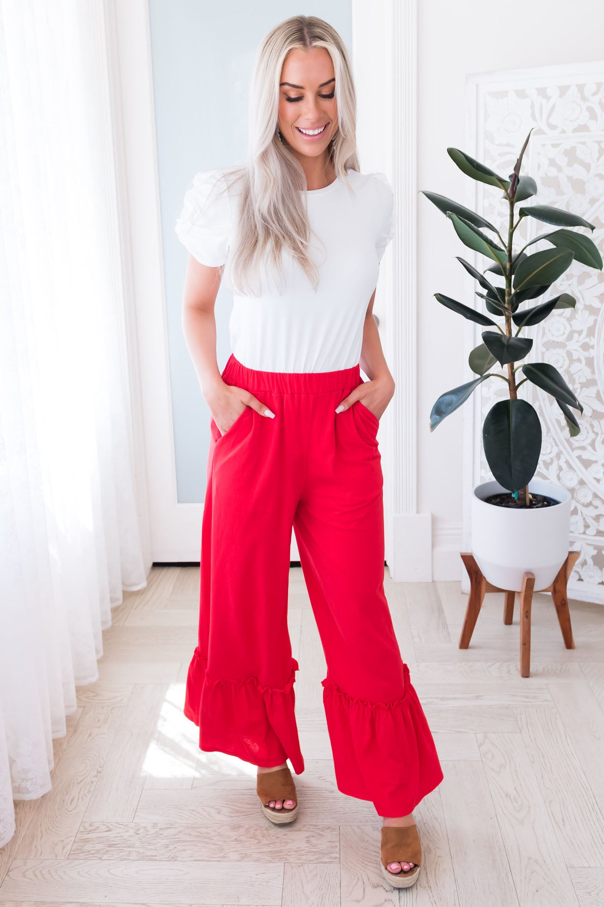 Celebration Is Key Modest Wide Leg Pants Modest Dresses vendor-unknown