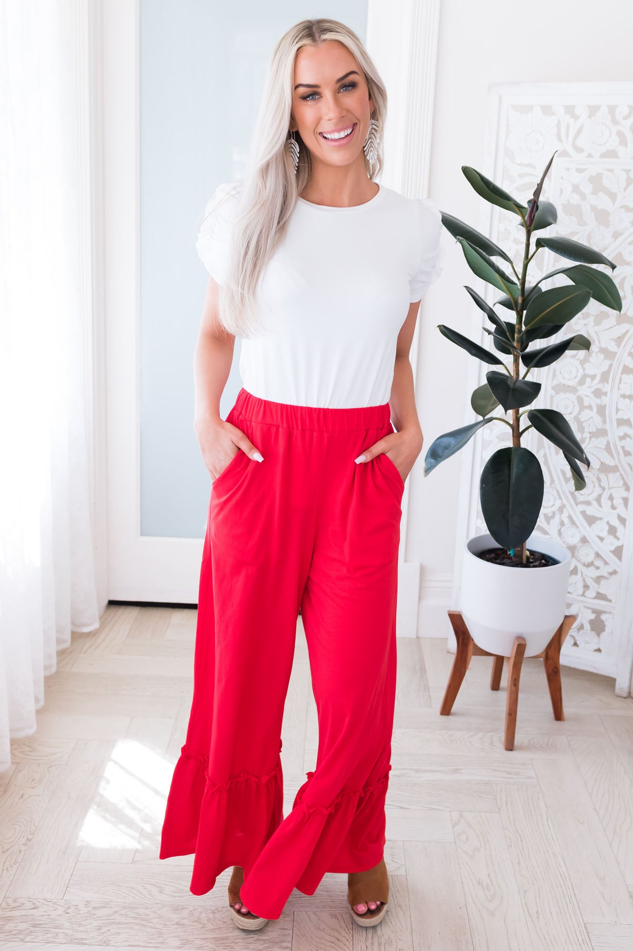 Celebration Is Key Modest Wide Leg Pants Modest Dresses vendor-unknown