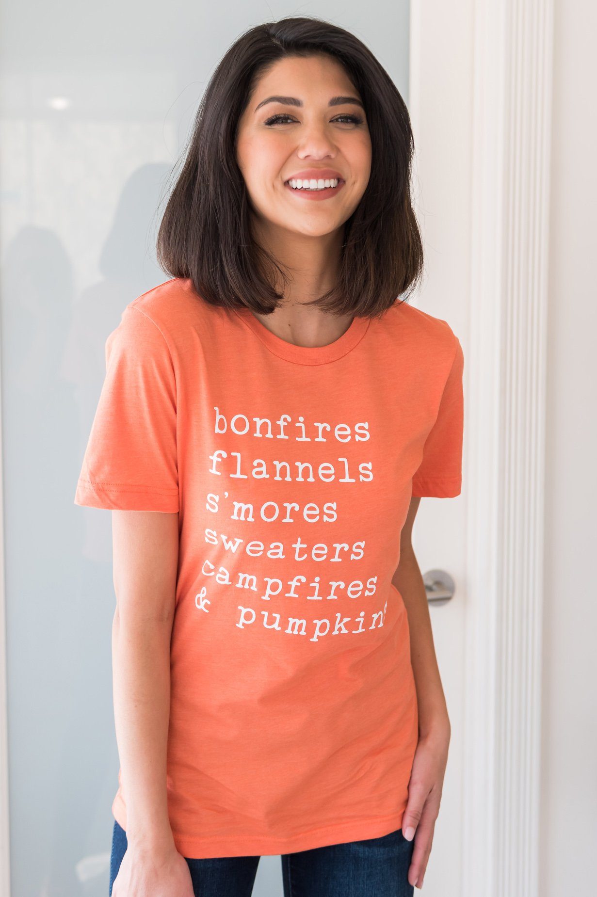 Fall Favorites Graphic Tee Modest Dresses vendor-unknown