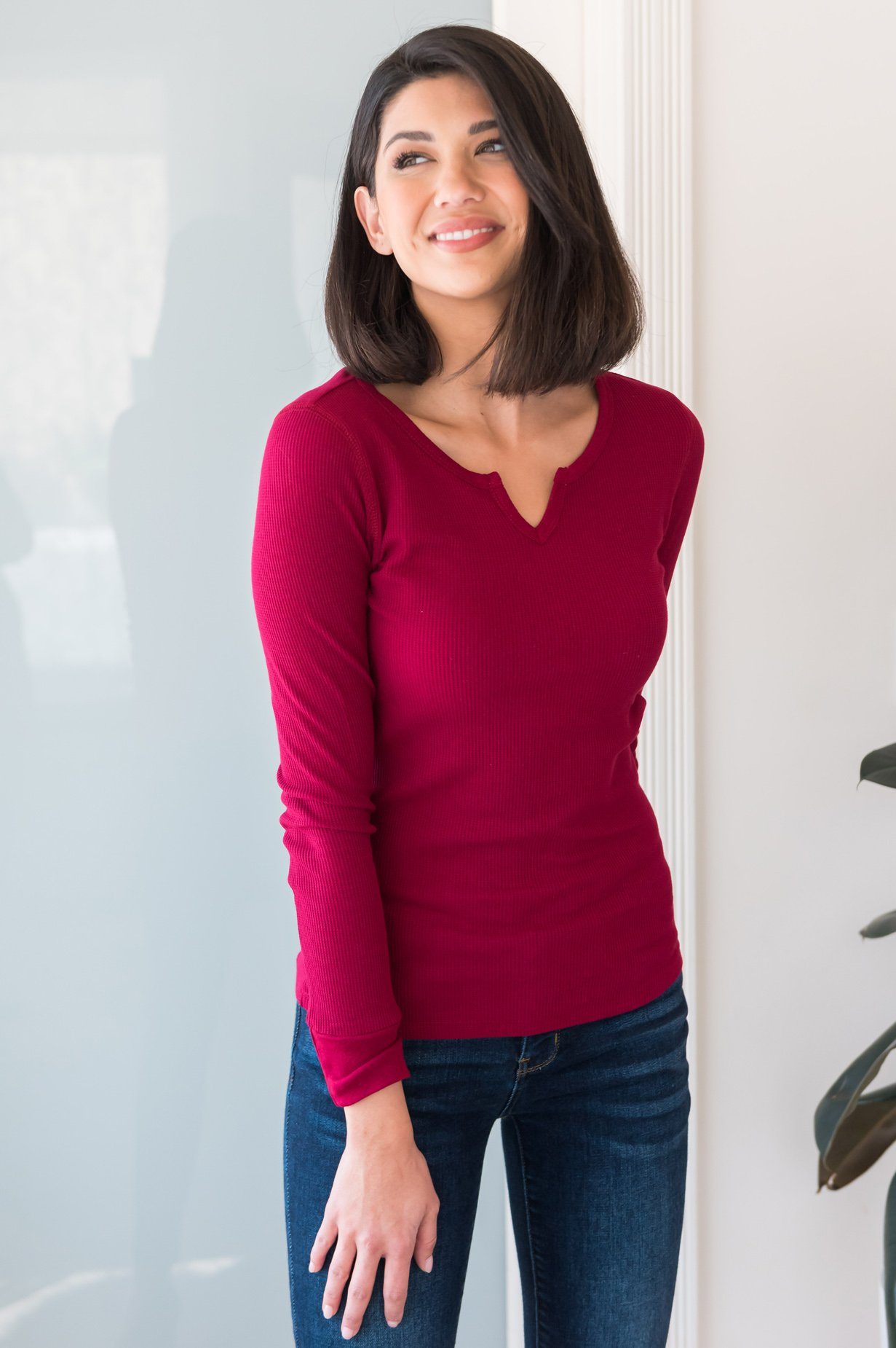 Keeping Knit Comfy Modest Sweater Tops vendor-unknown