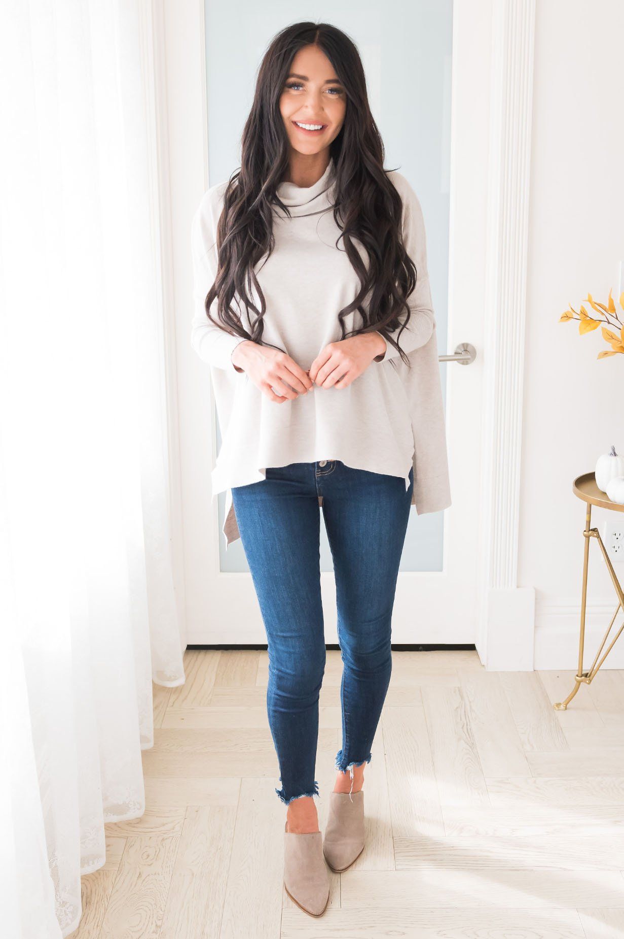 Fall Fun Modest Sweater Tops vendor-unknown