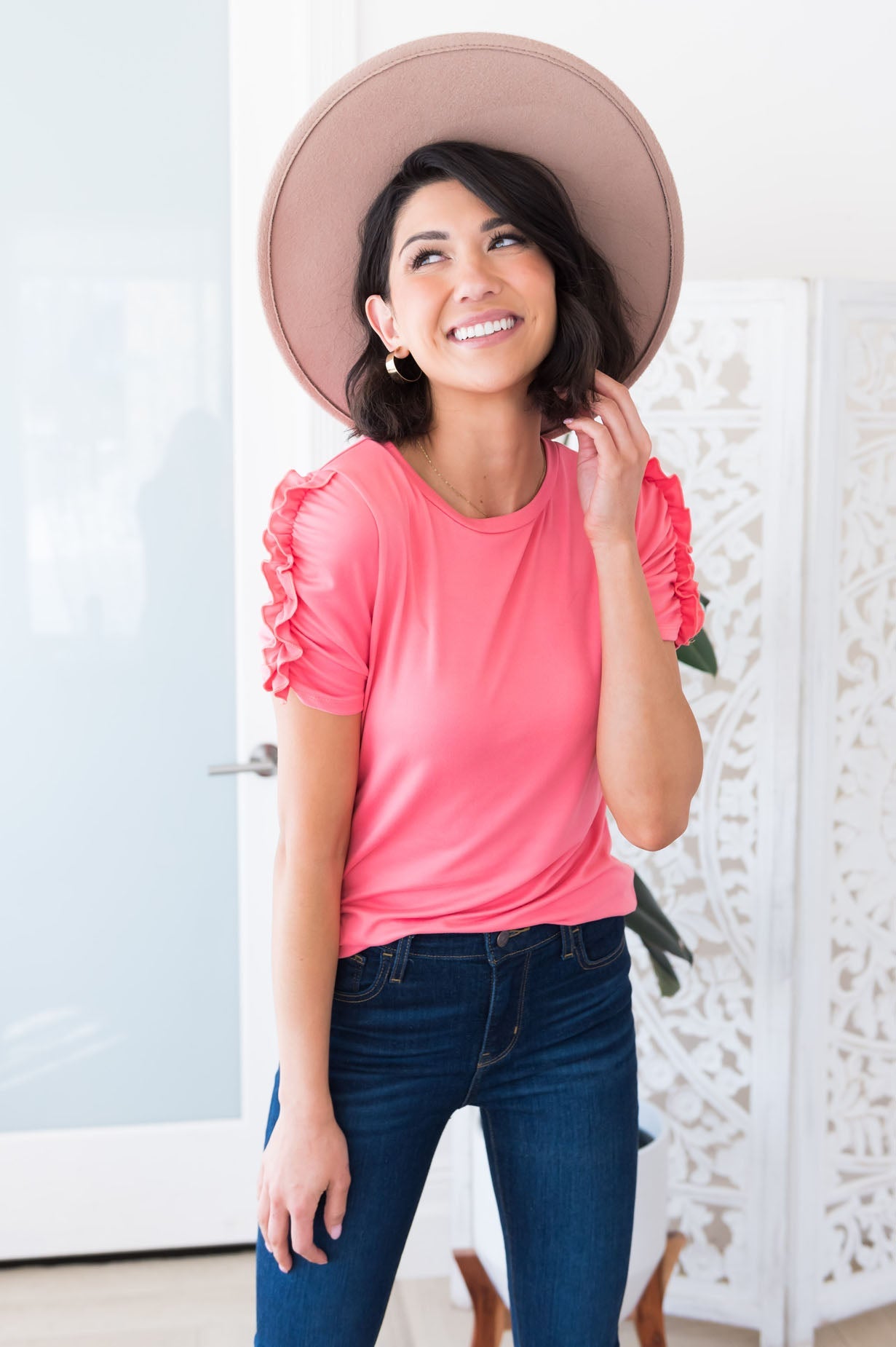 Beauty Awaits Modest Top Tops vendor-unknown