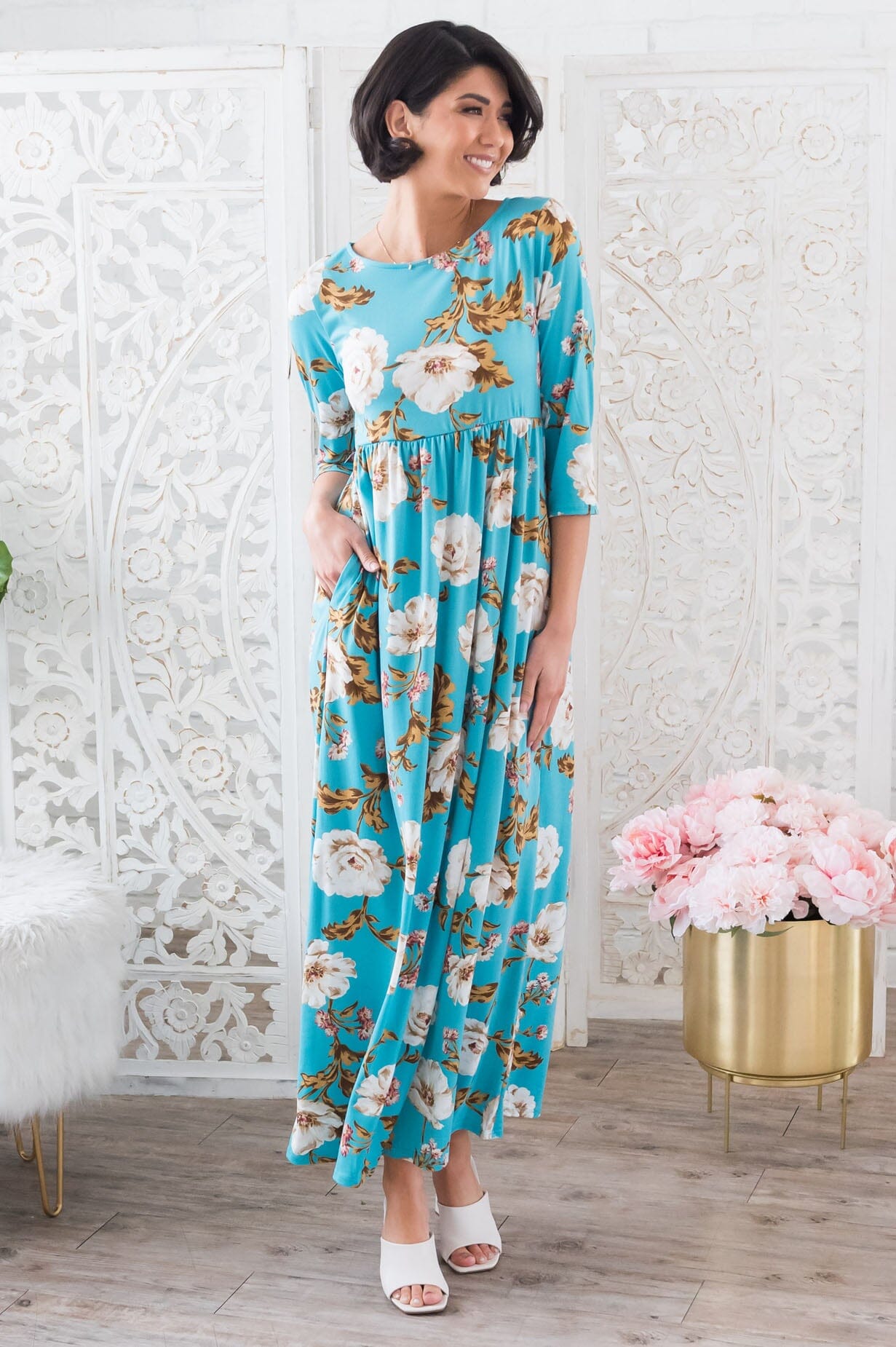 The Adriel Modest Dresses vendor-unknown