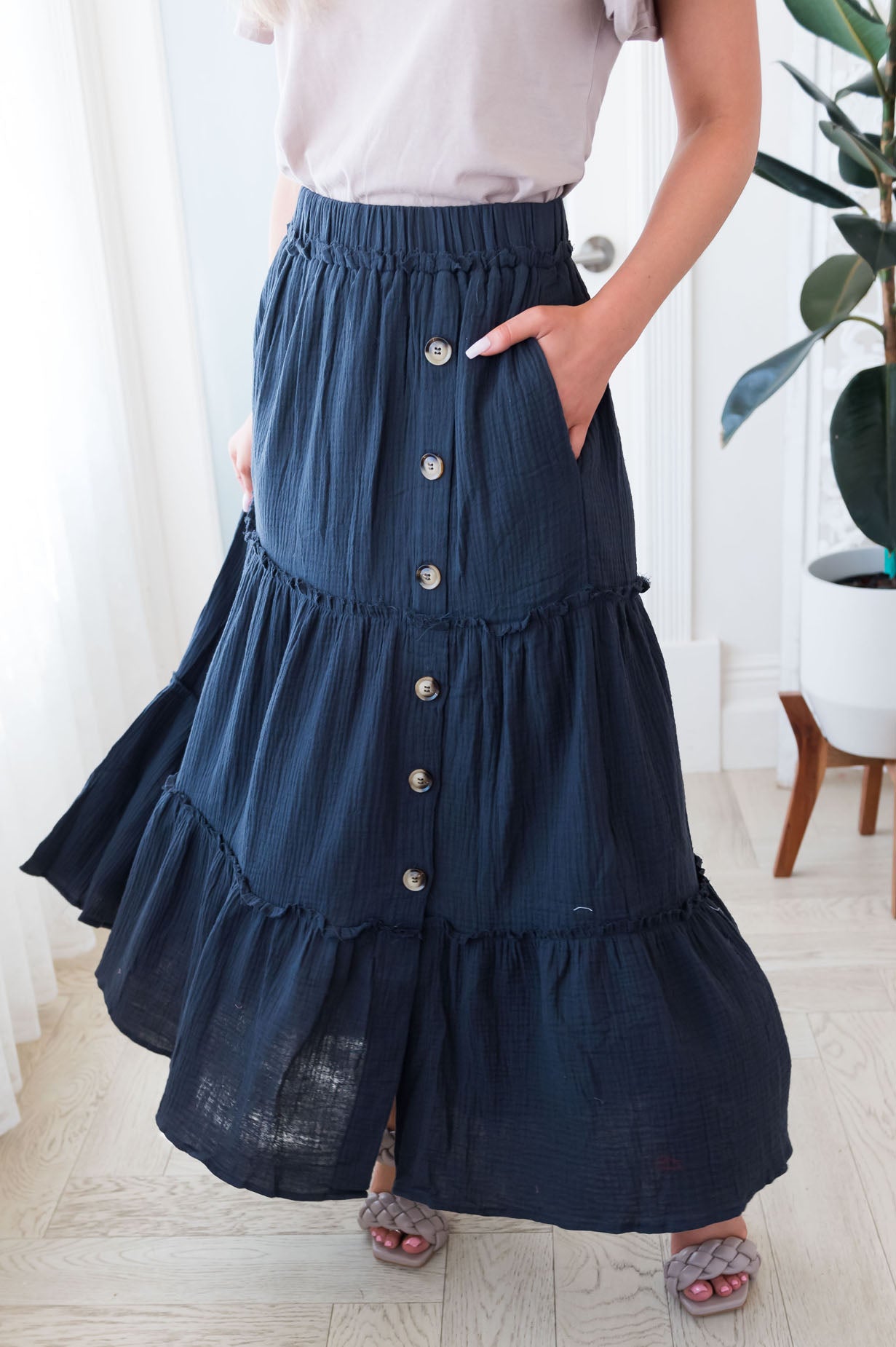 It's A Girls Day Modest Maxi Skirt Skirts vendor-unknown