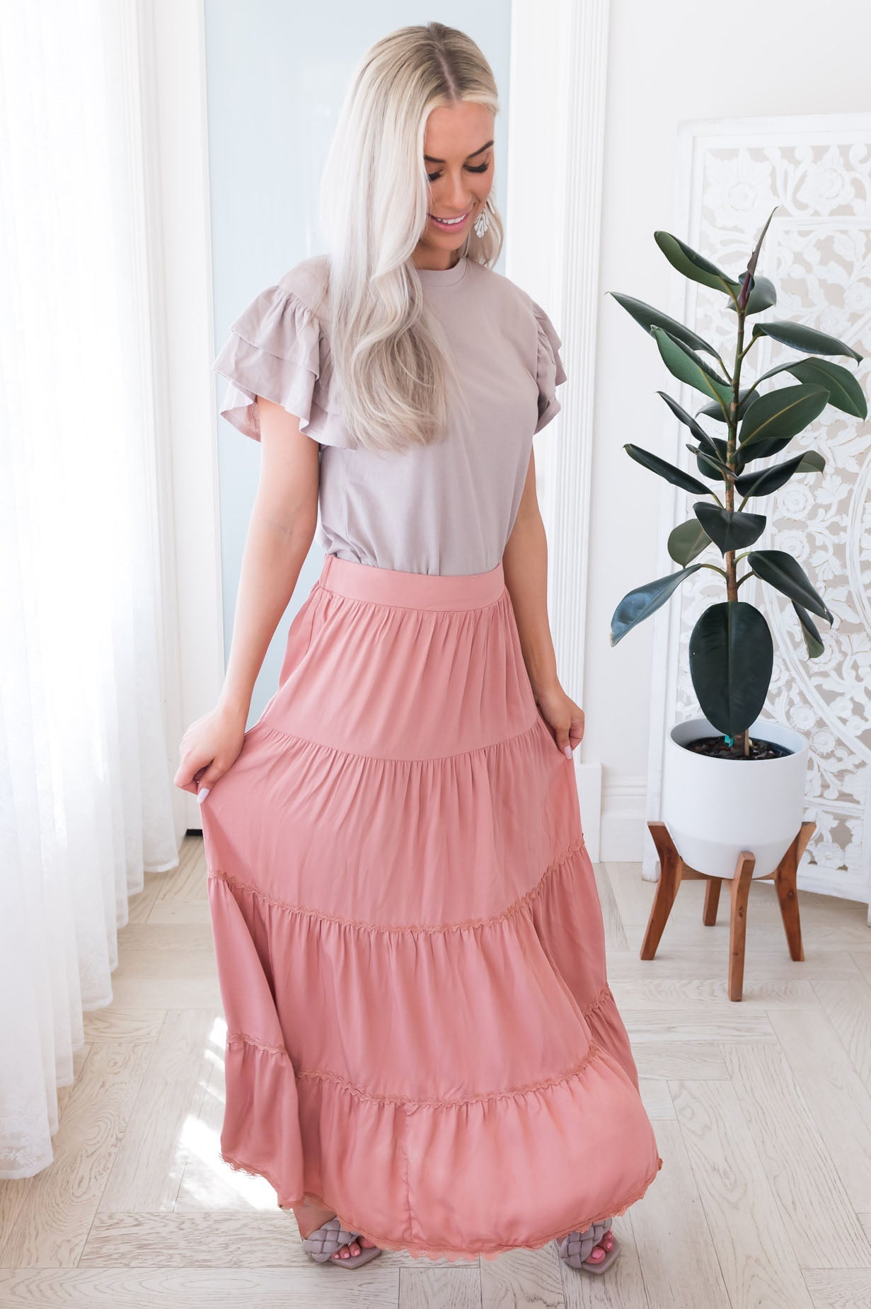 Bright Future Ahead Modest Maxi Skirt Skirts vendor-unknown