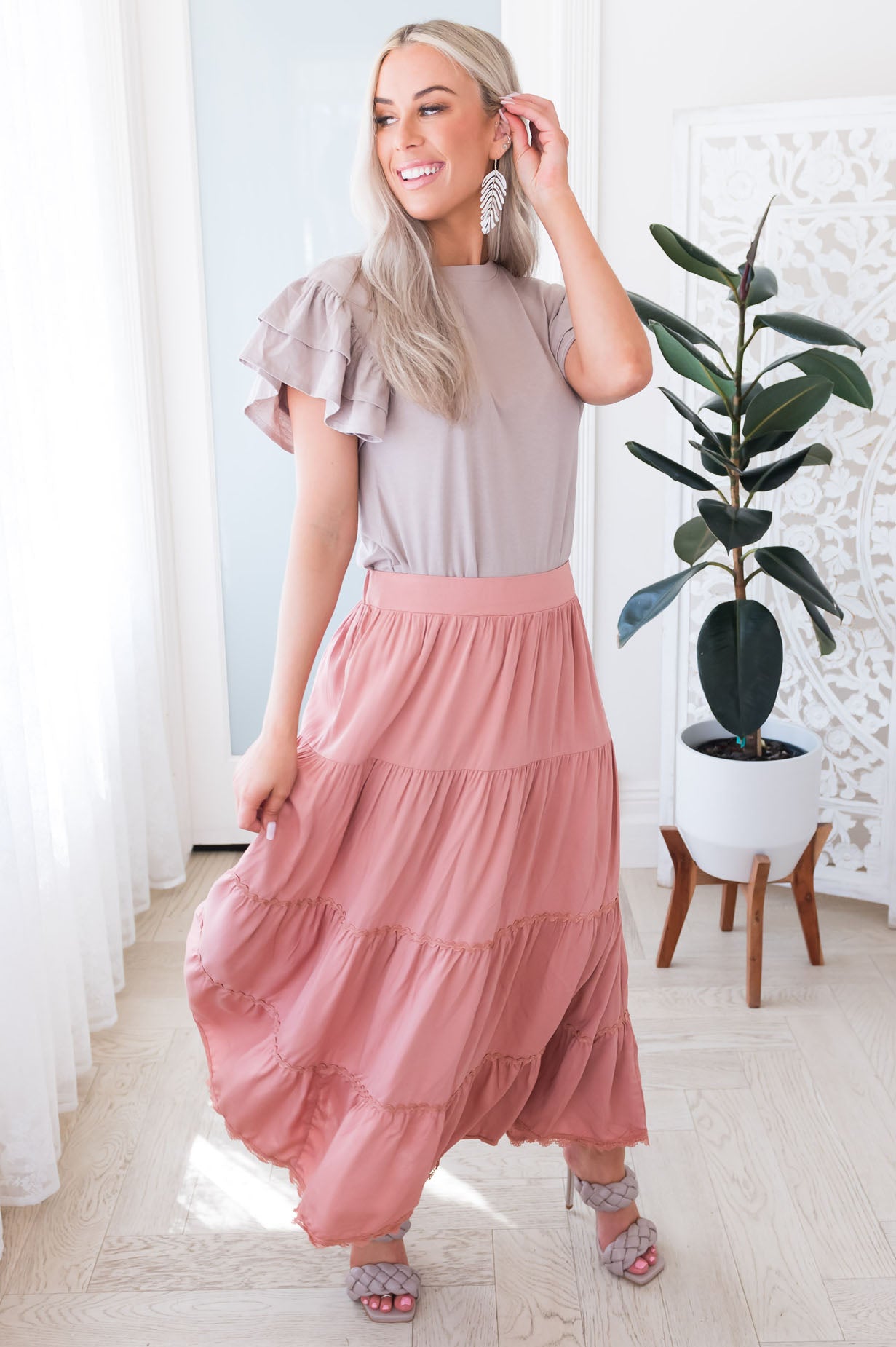 Bright Future Ahead Modest Maxi Skirt Skirts vendor-unknown