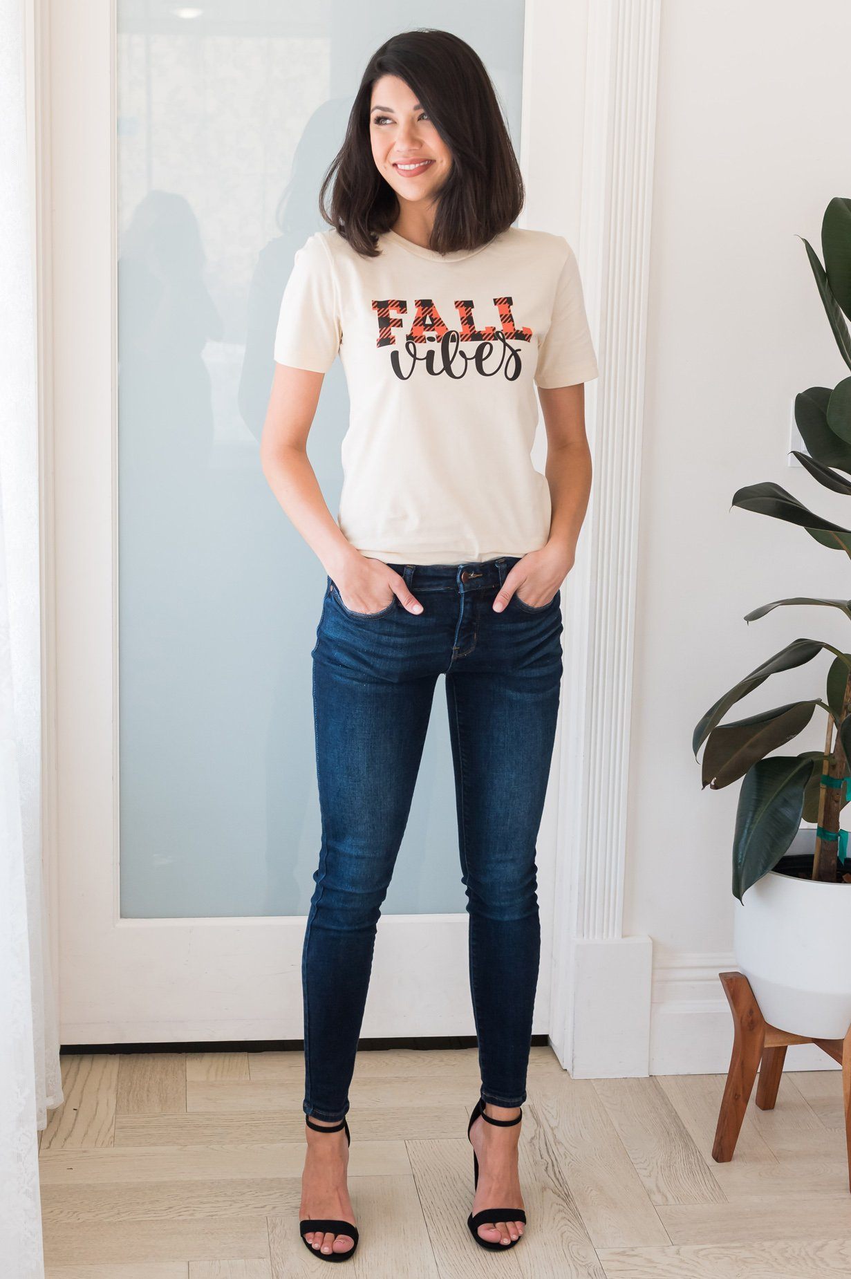 Fall Vibes Modest Graphic Tee Modest Dresses vendor-unknown
