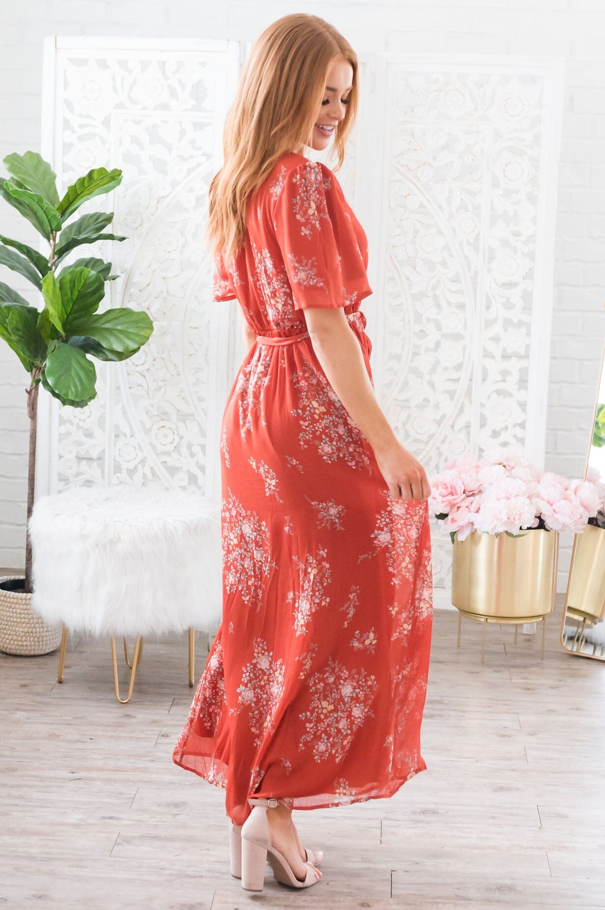 The Sarai Modest Dresses teanrose
