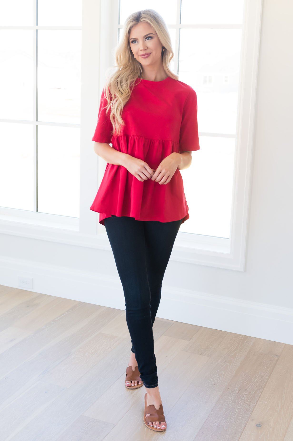 Sweet Summertime Modest Top Tops vendor-unknown