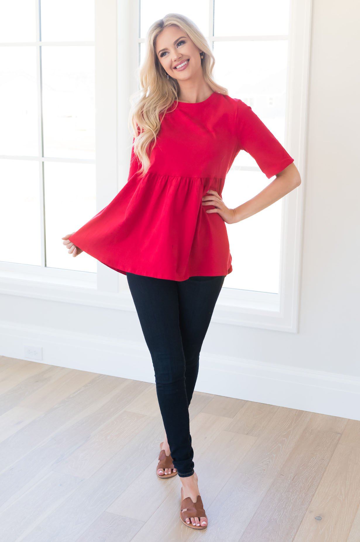 Sweet Summertime Modest Top Tops vendor-unknown