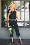 The Mimi Polka Dot Jumpsuit Modest Dresses vendor-unknown S Black