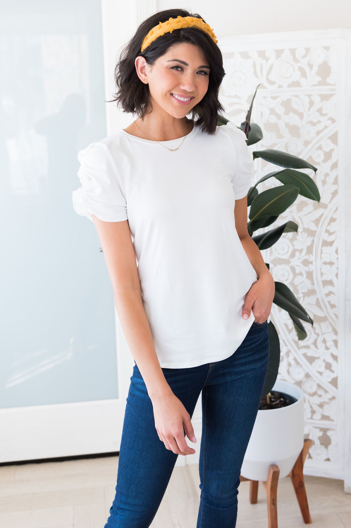 Beauty Awaits Modest Top Tops vendor-unknown