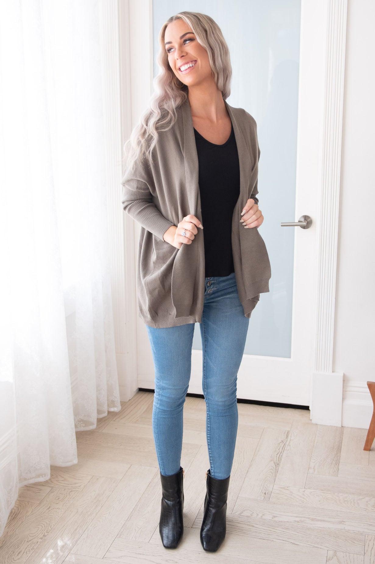 Admired Always Modest Cardigan Tops vendor-unknown