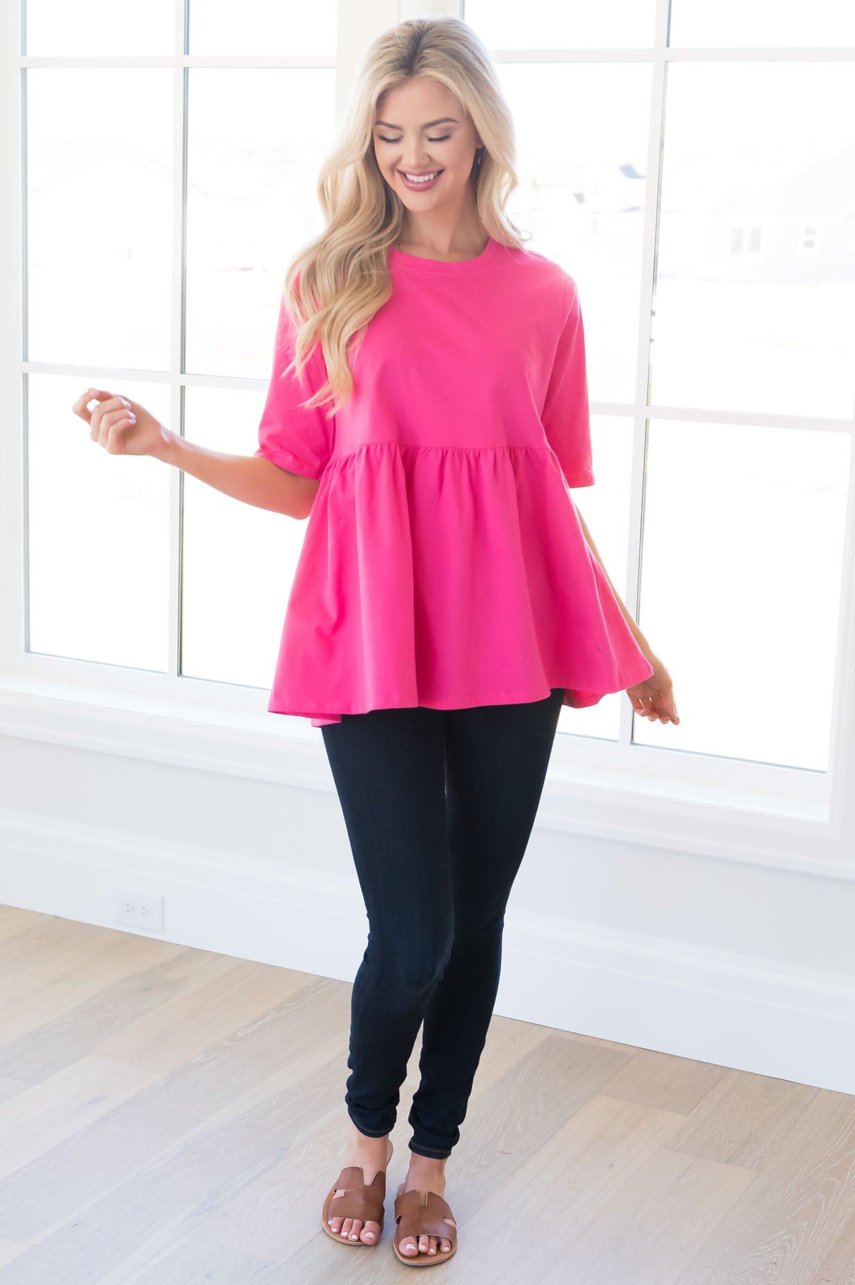 Sweet Summertime Modest Top Tops vendor-unknown