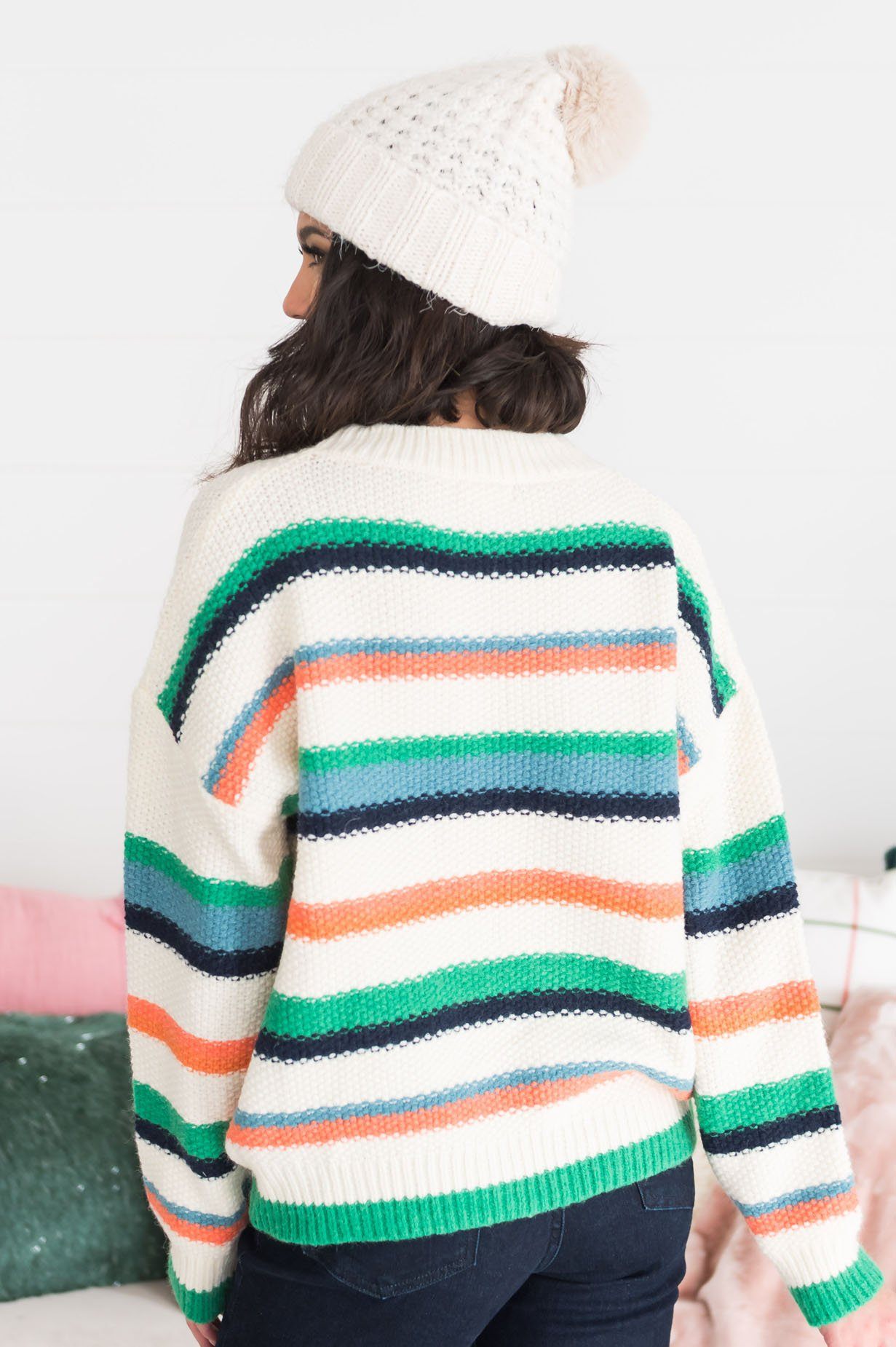 That Perfect Moment Modest Sweater Tops vendor-unknown