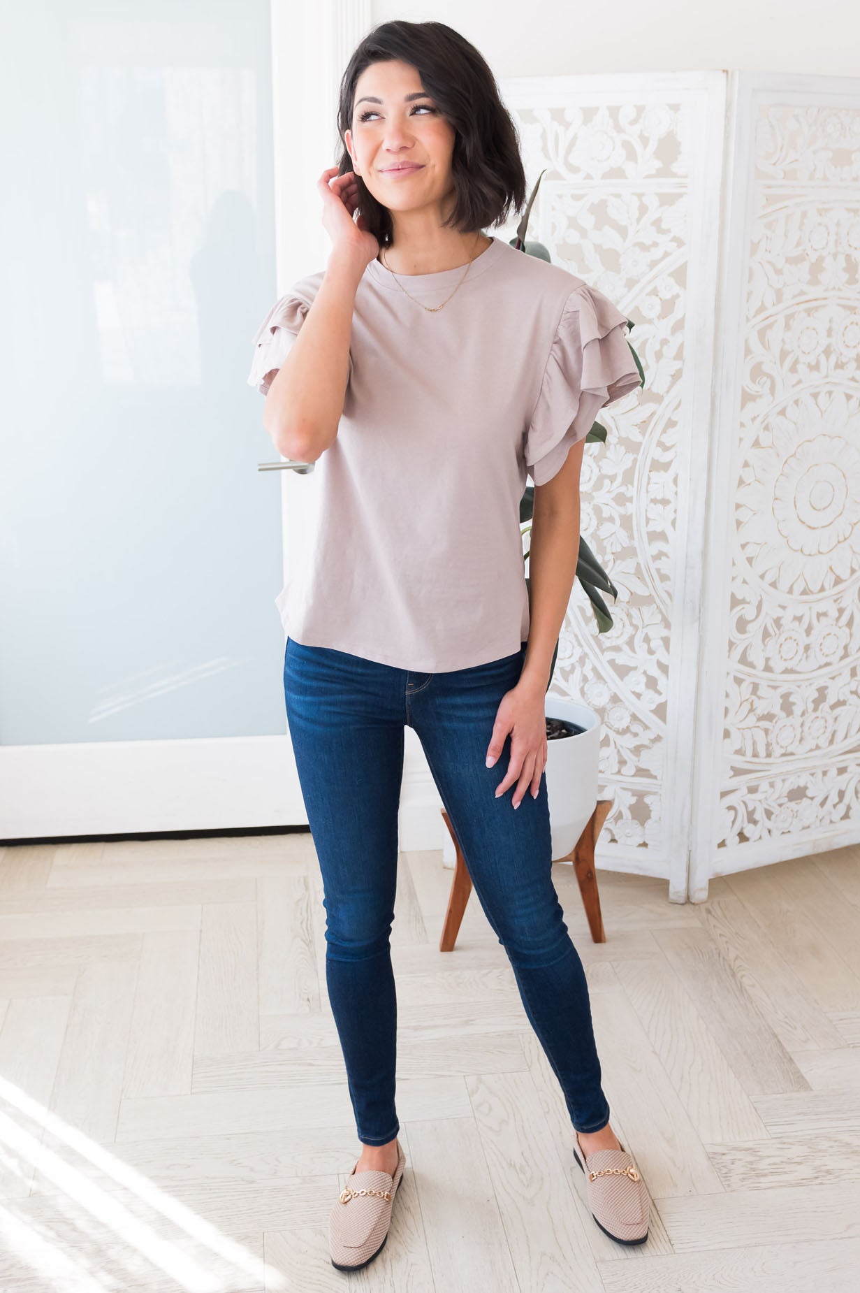 Summer Awaits Modest Top Tops vendor-unknown