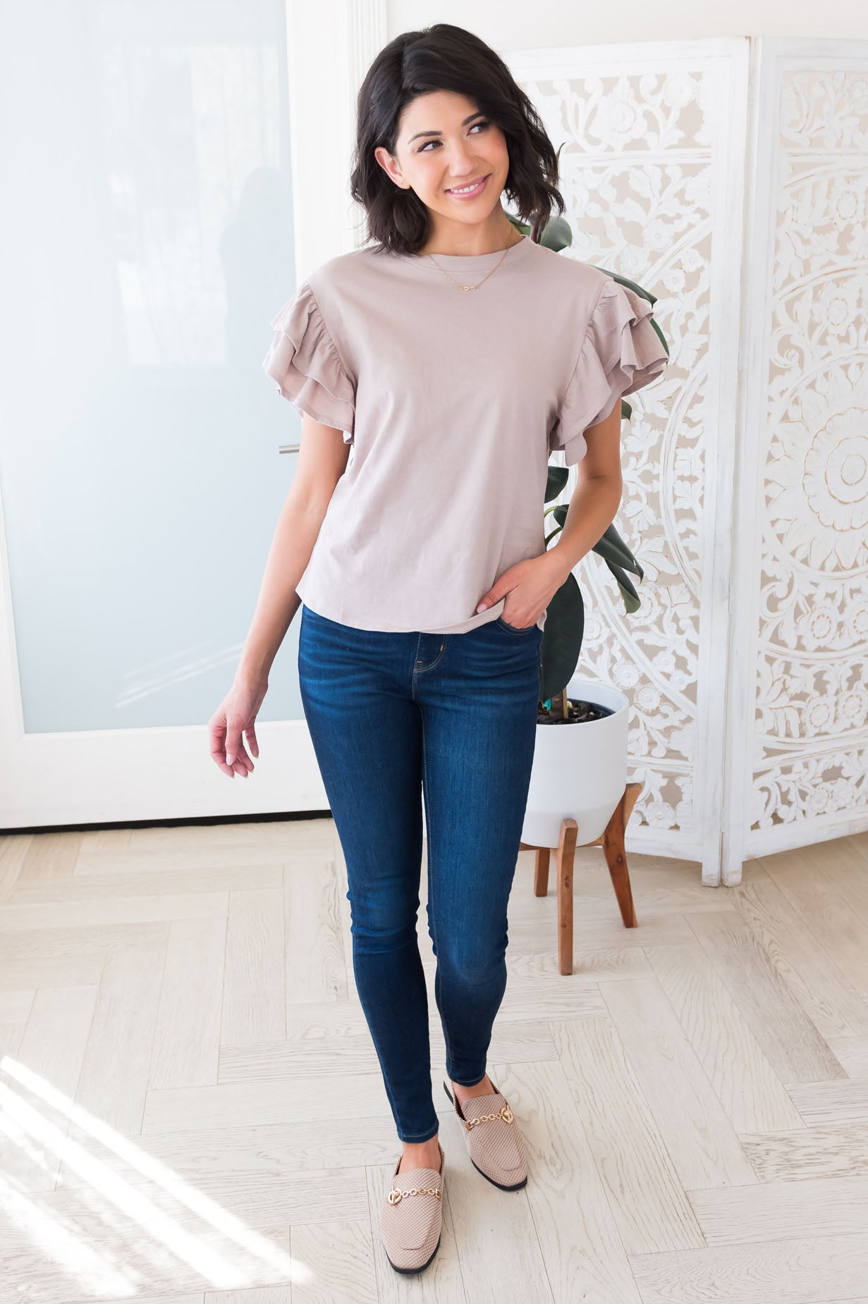 Summer Awaits Modest Top Tops vendor-unknown