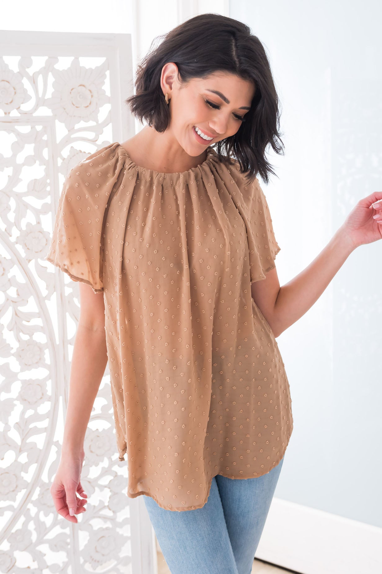 Fairest of Them All Modest Blouse Tops vendor-unknown